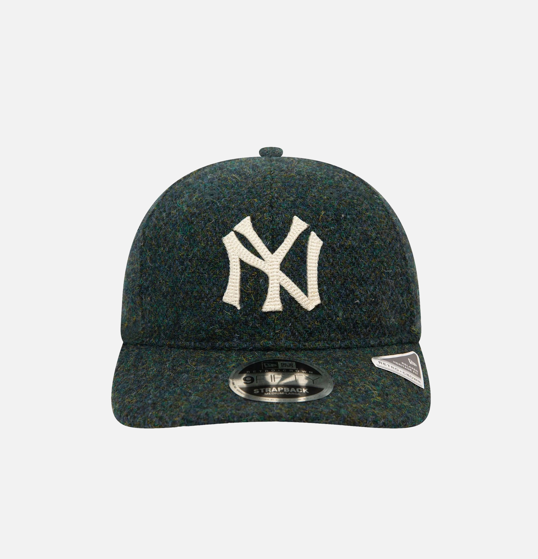 Casquette New Era 9FIFTY Retro Crown New York Yankees MLB Harris Tweed Bleu marine