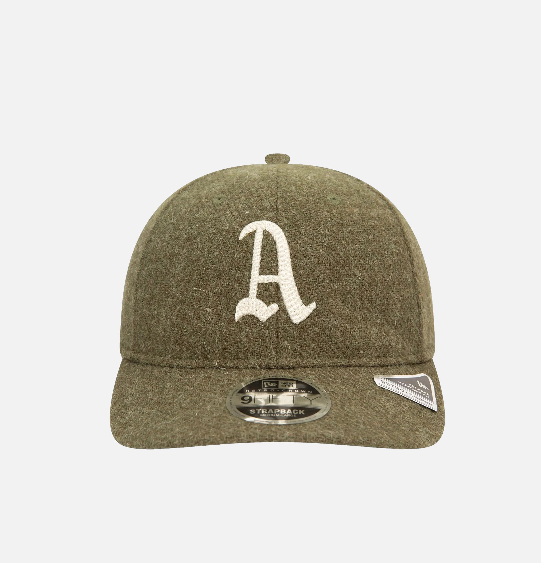 Casquette New Era 9FIFTY Retro Crown Oakland Athletics MLB Harris Tweed Vert