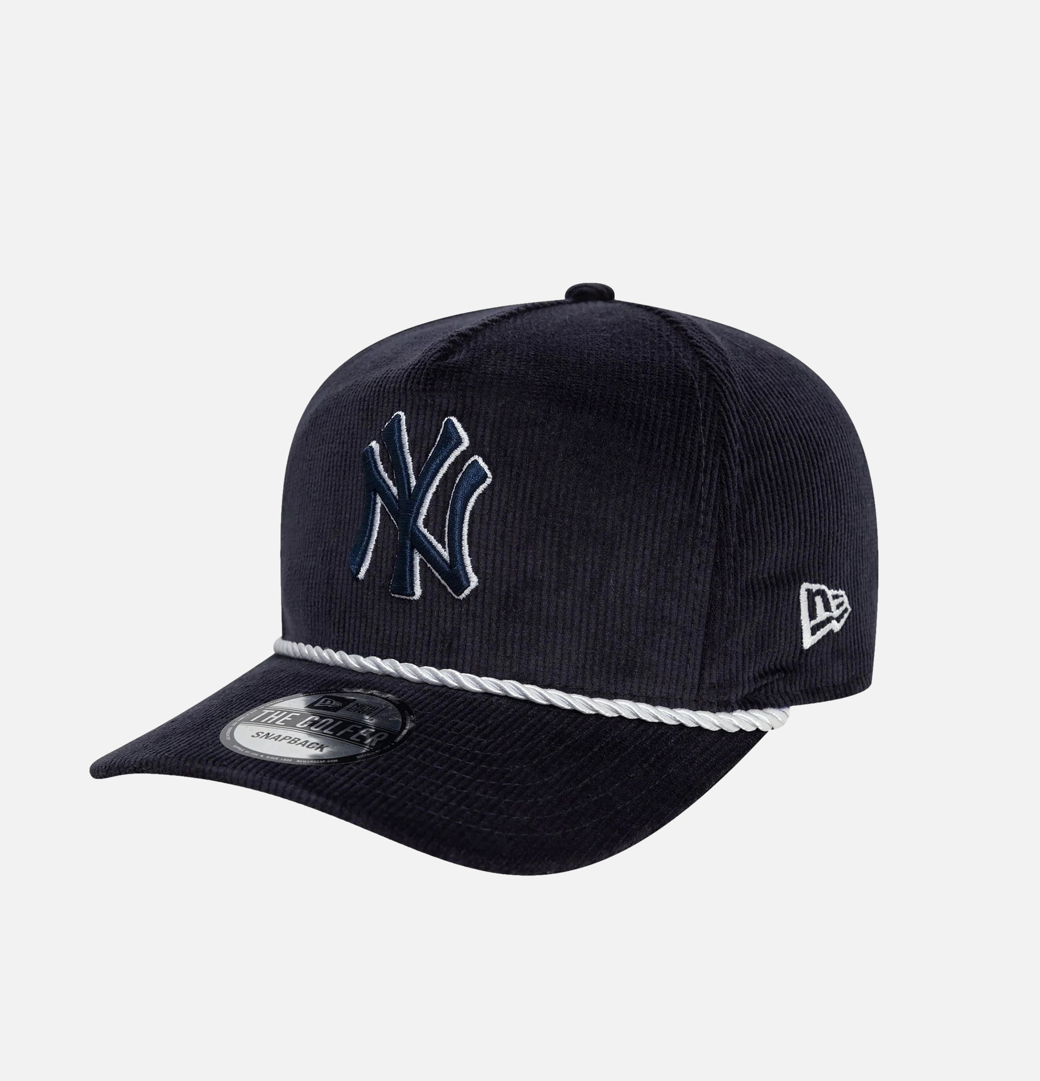 New Era Golfer Adjustable Cap New York Yankees MLB Cord Navy Blue