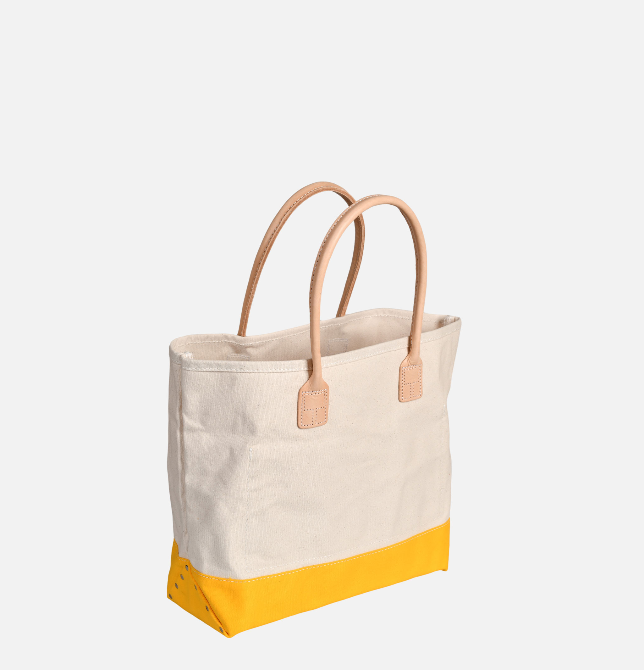 Heritage Leather Company Canvas Day Tote Bag Jaune