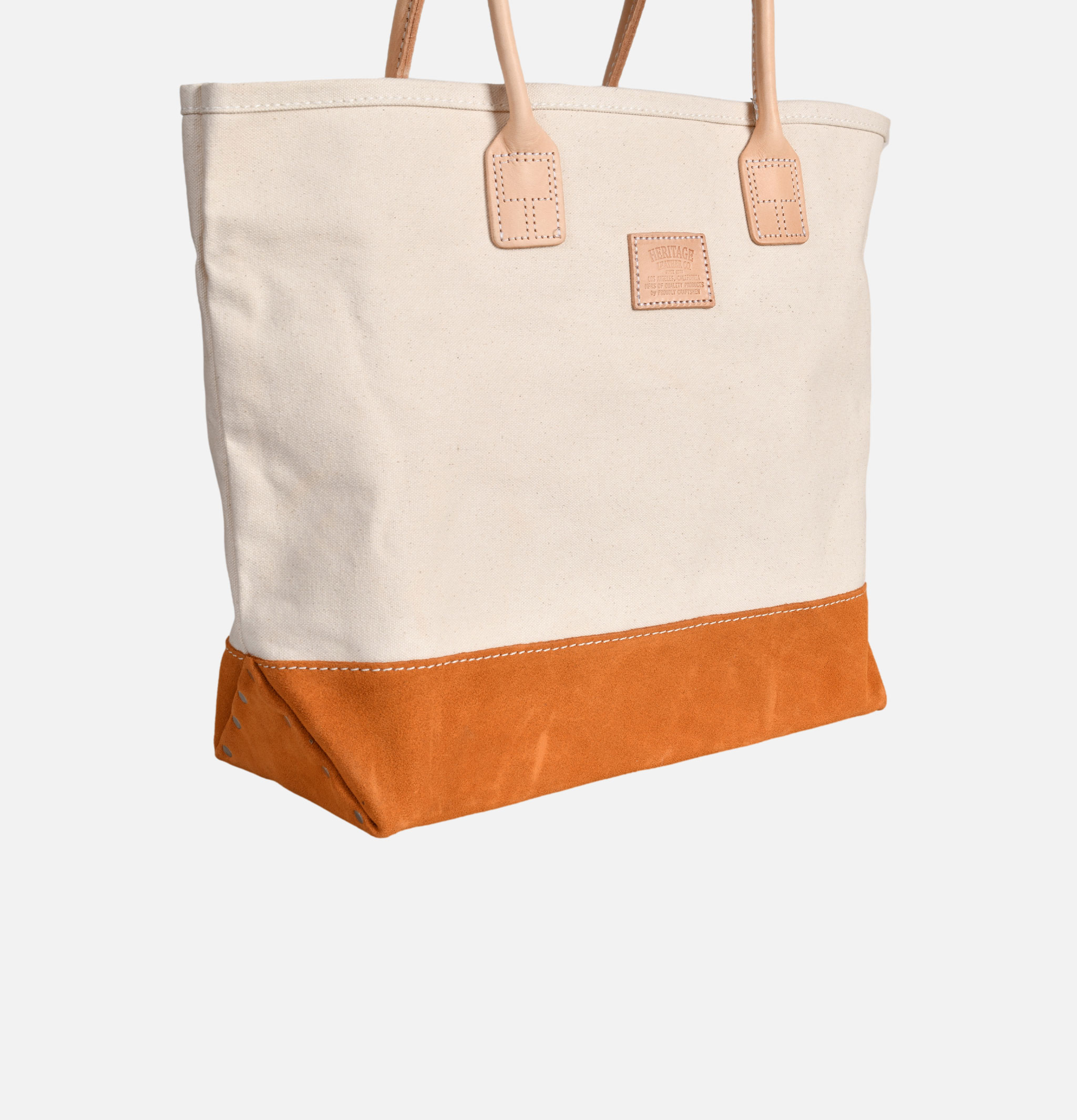 Heritage Leather Company Suede Day Tote Bag Brown