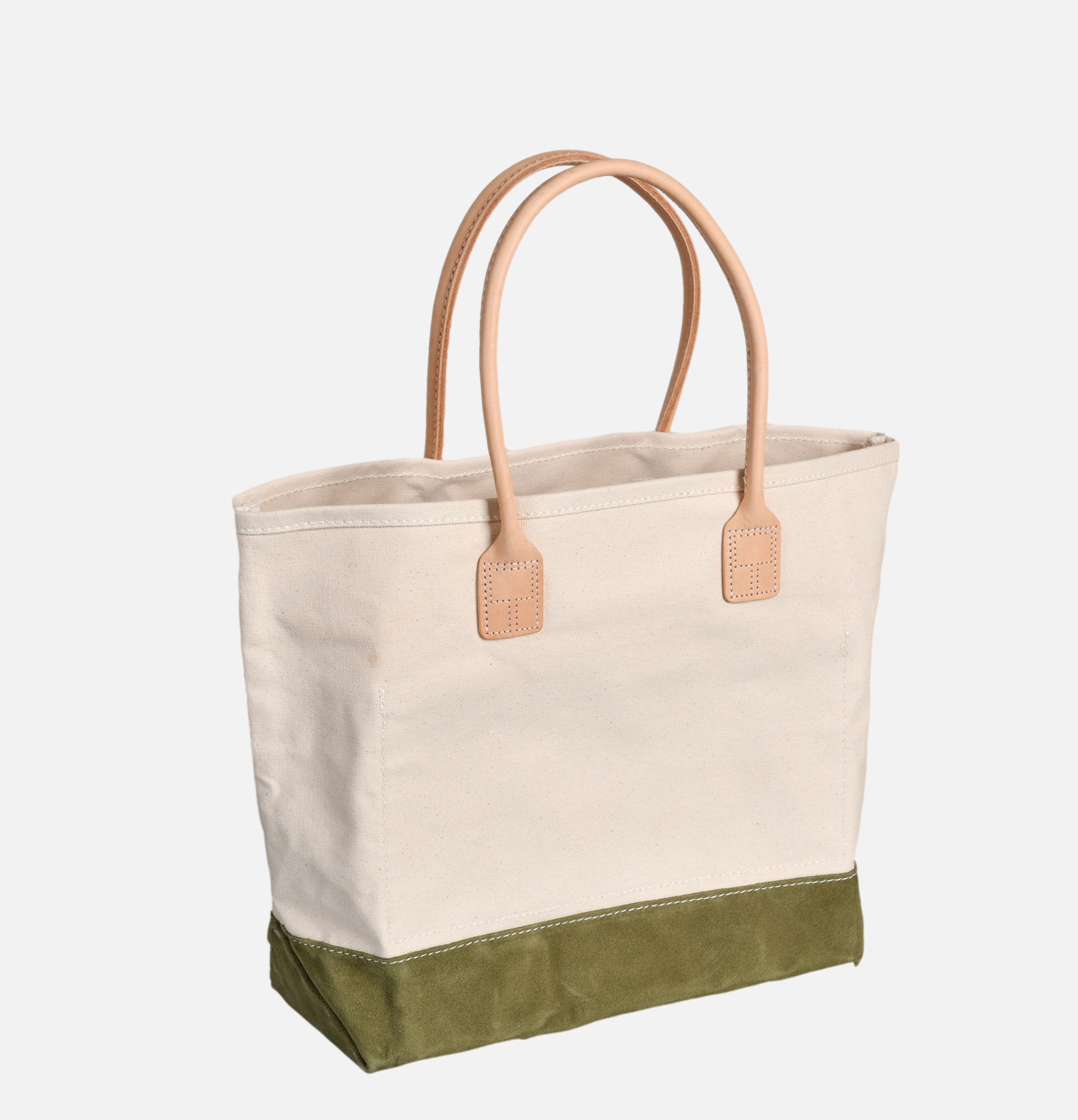 Heritage Leather Company Suede Day Tote Bag Green