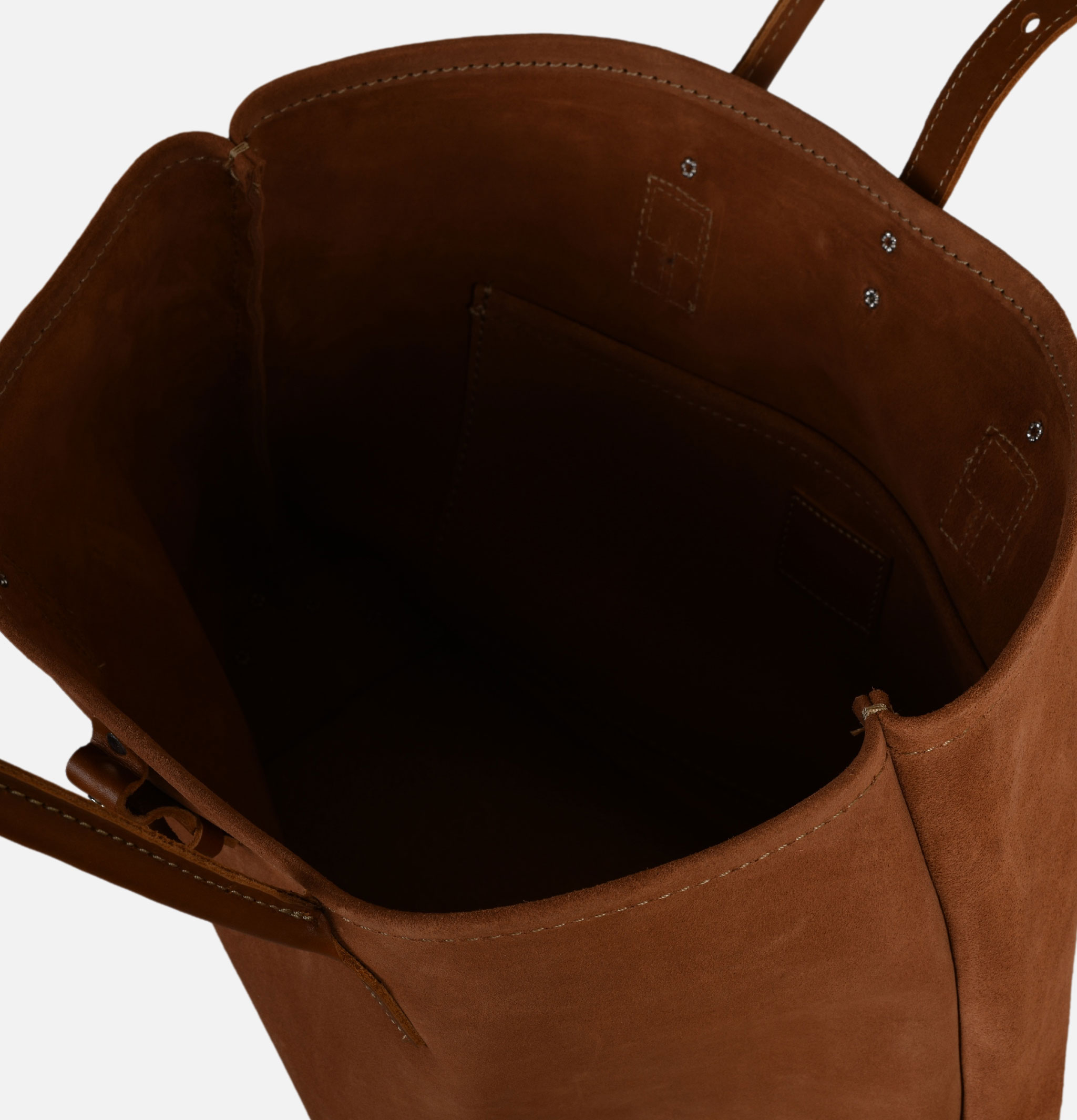 Heritage Leather Company Latigo Leather Tote Bag Marron