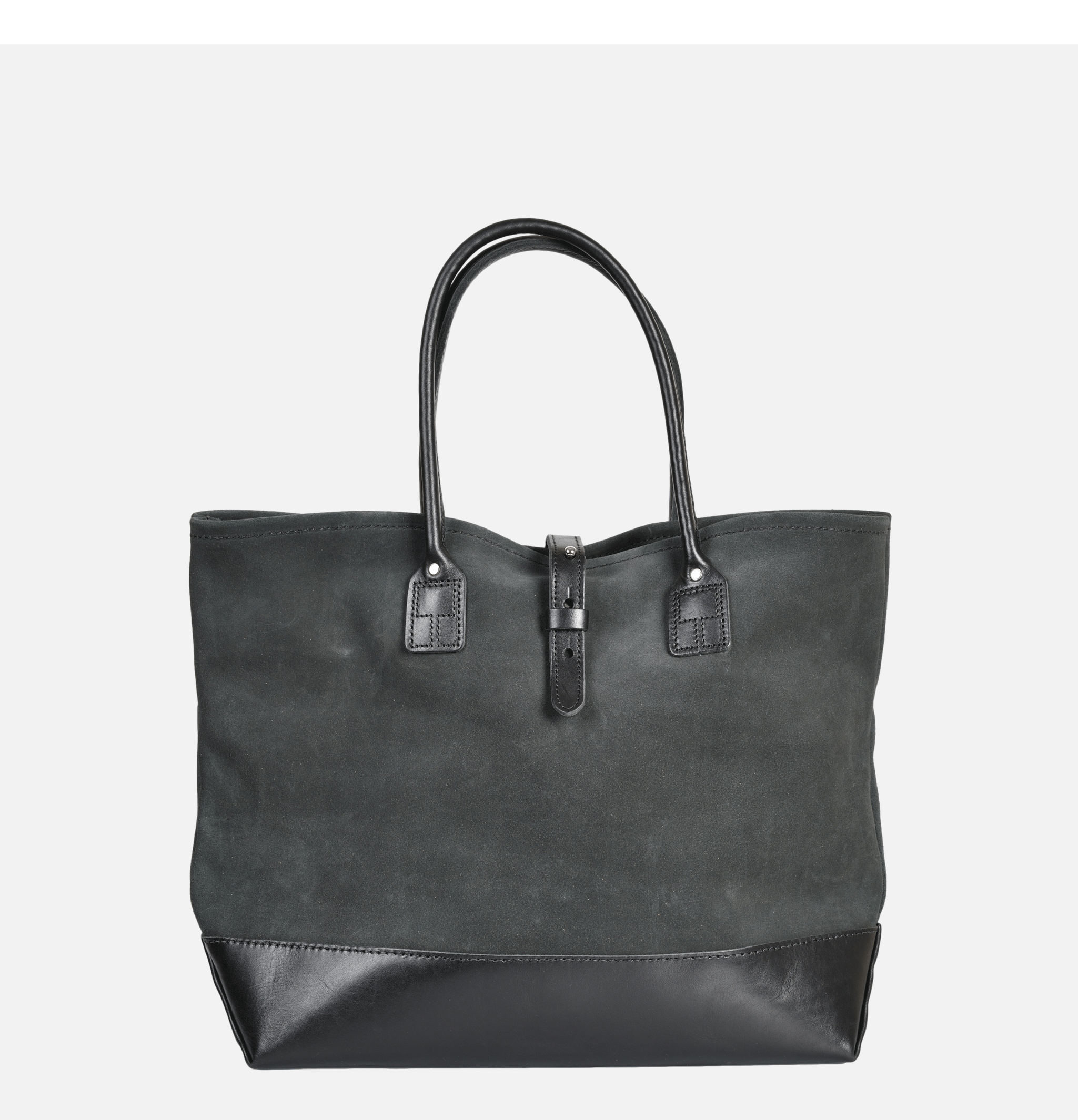 Heritage Leather Company Latigo Leather Tote Bag Noir