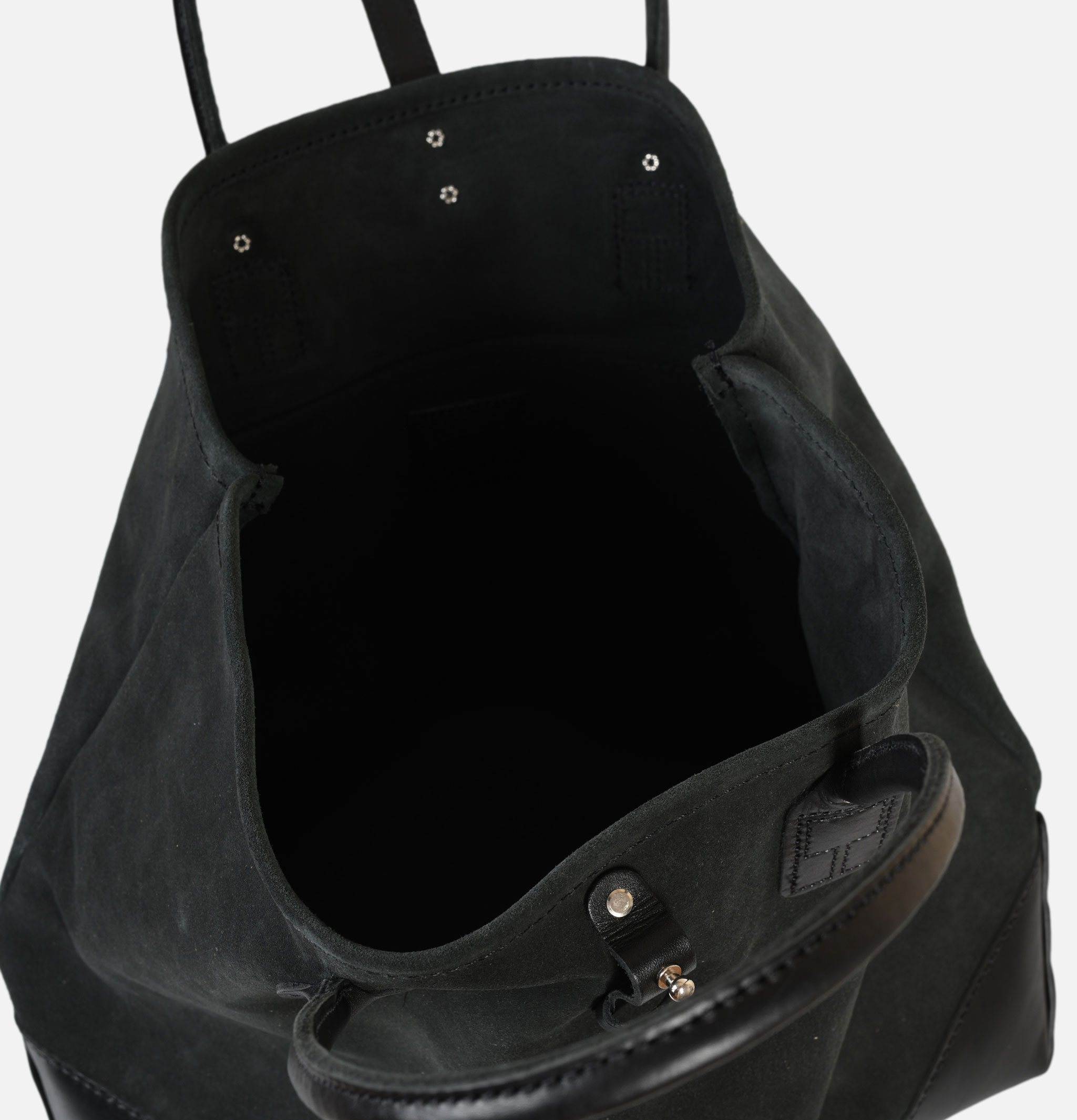 Heritage Leather Company Latigo Leather Tote Bag Noir