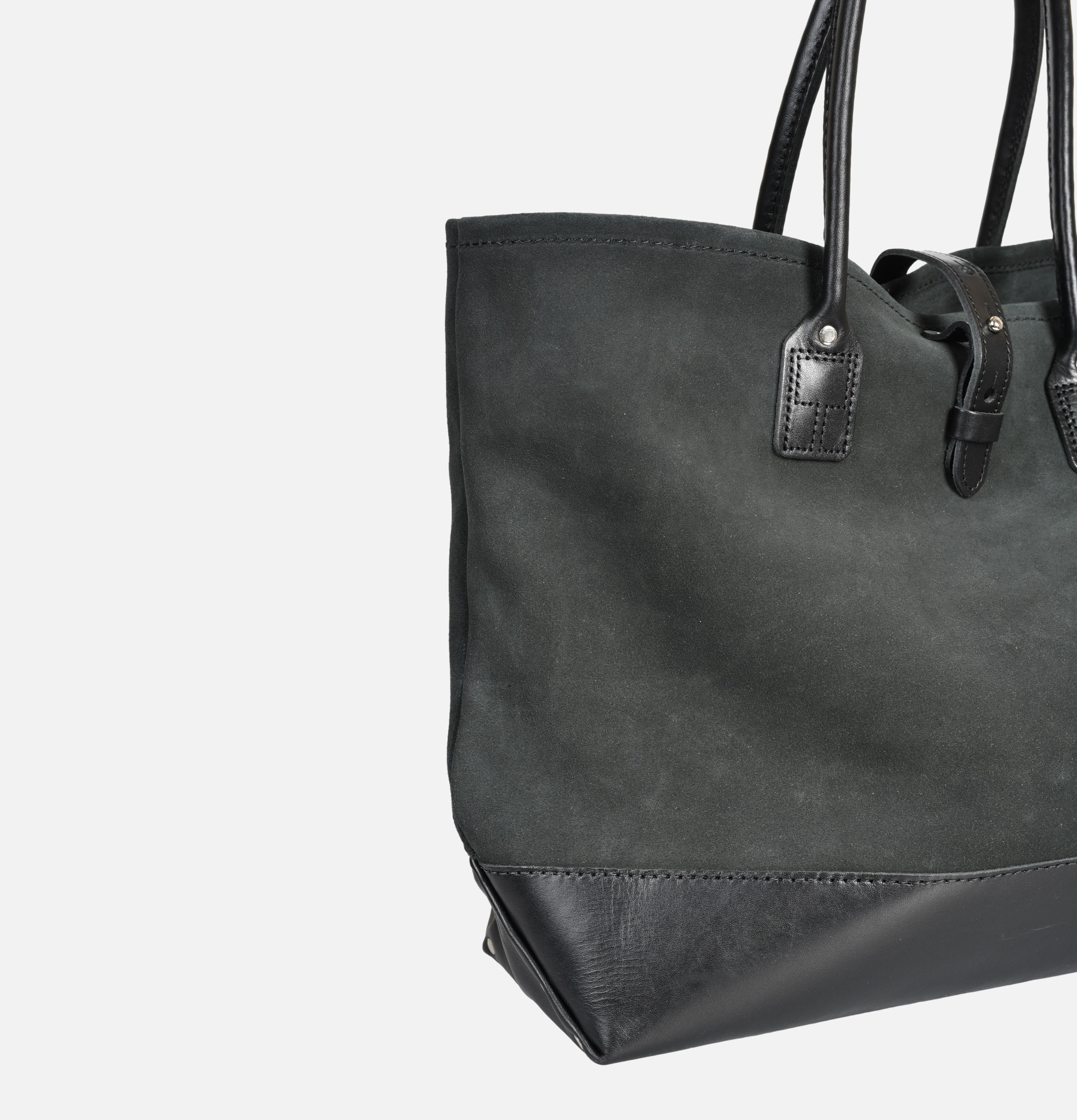 Heritage Leather Company Latigo Leather Tote Bag Noir