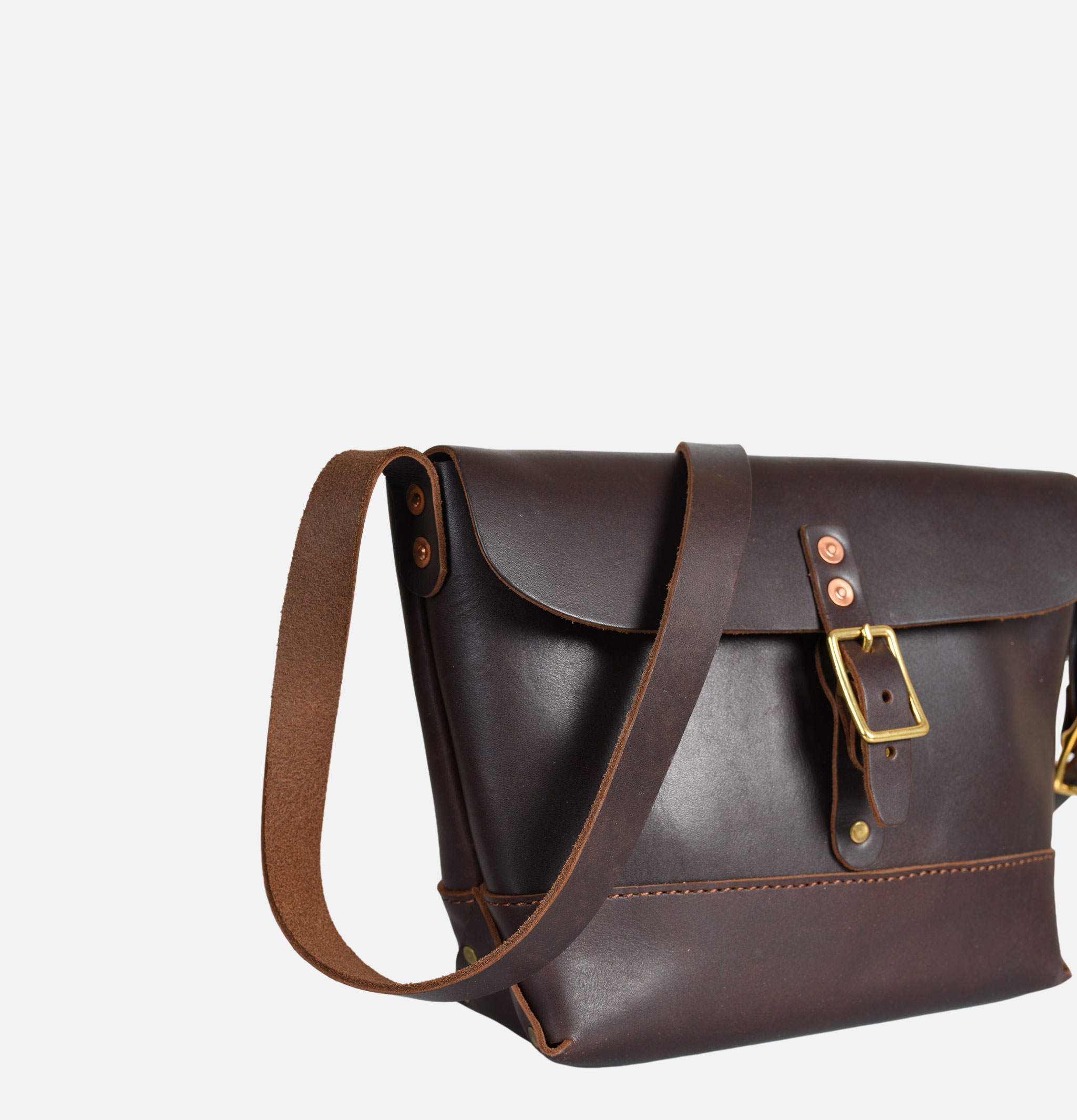 Heritage Leather Company Mini Shoulder Bag Leather Brown