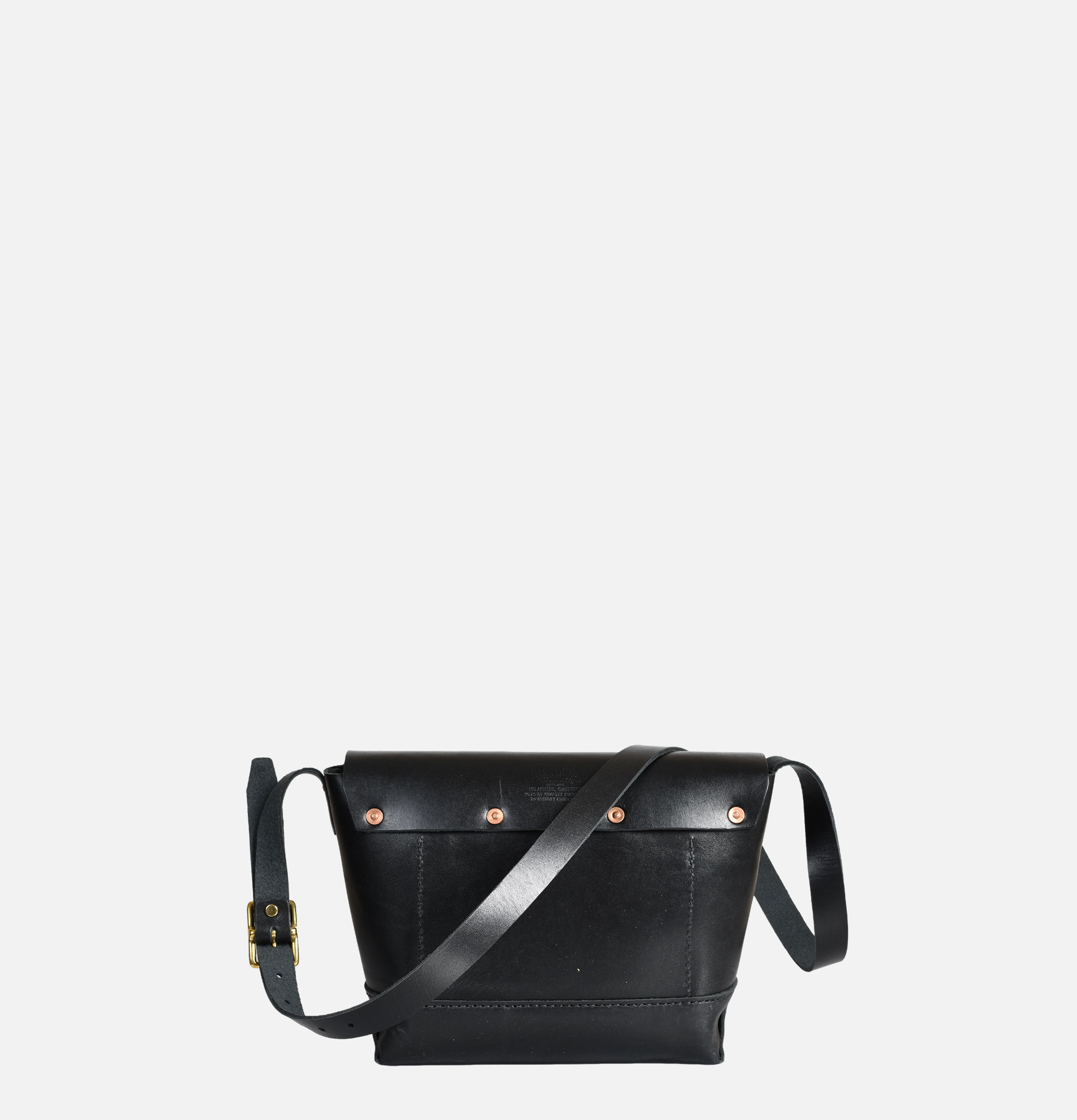 Heritage Leather Company Mini Shoulder Bag Leather Black