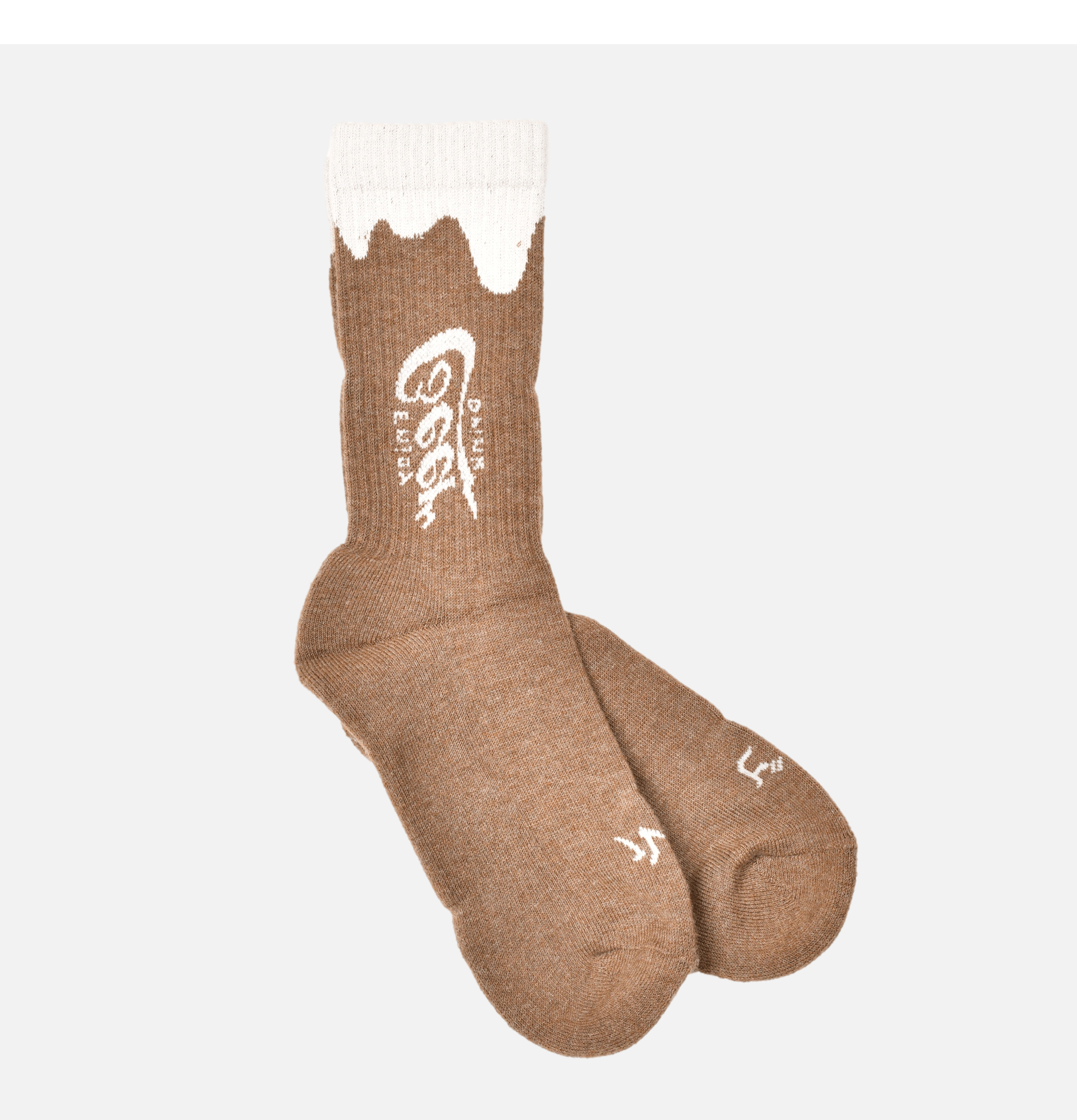 Chaussettes Rostersox Enjoy Beer Drink Marron