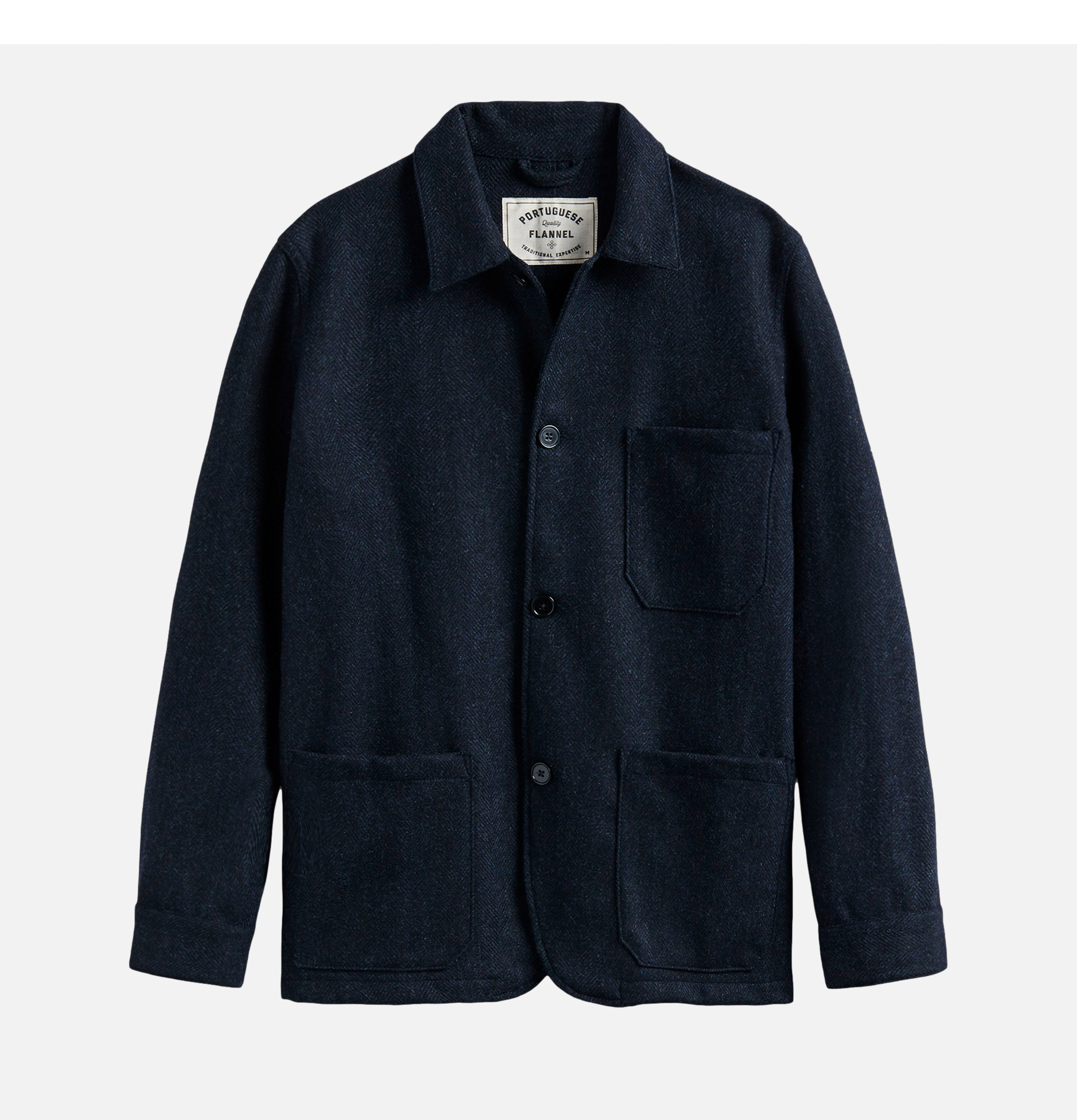 Veste Portuguese Flannel Labura Herringbone Navy