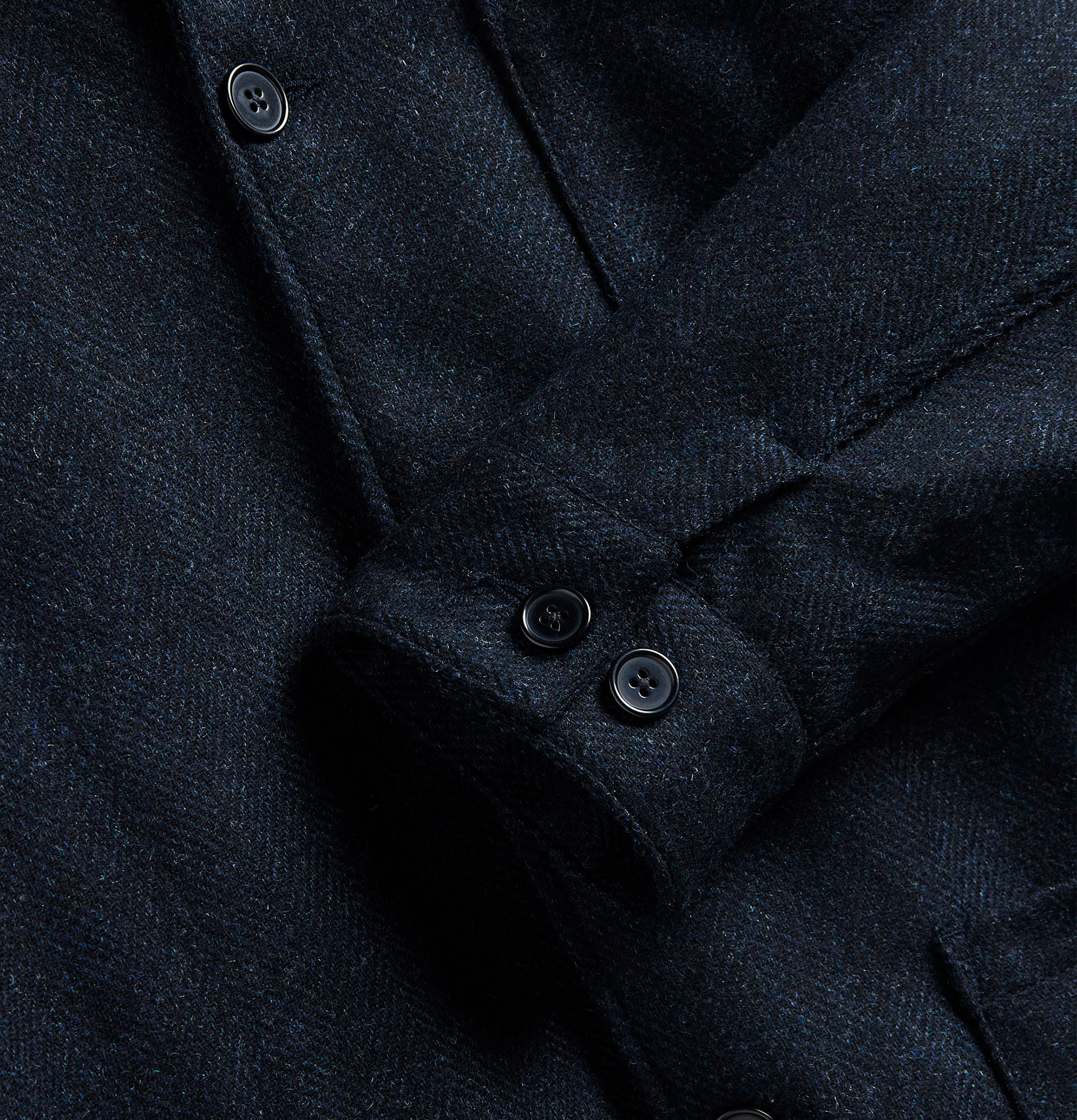 Veste Portuguese Flannel Labura Herringbone Navy