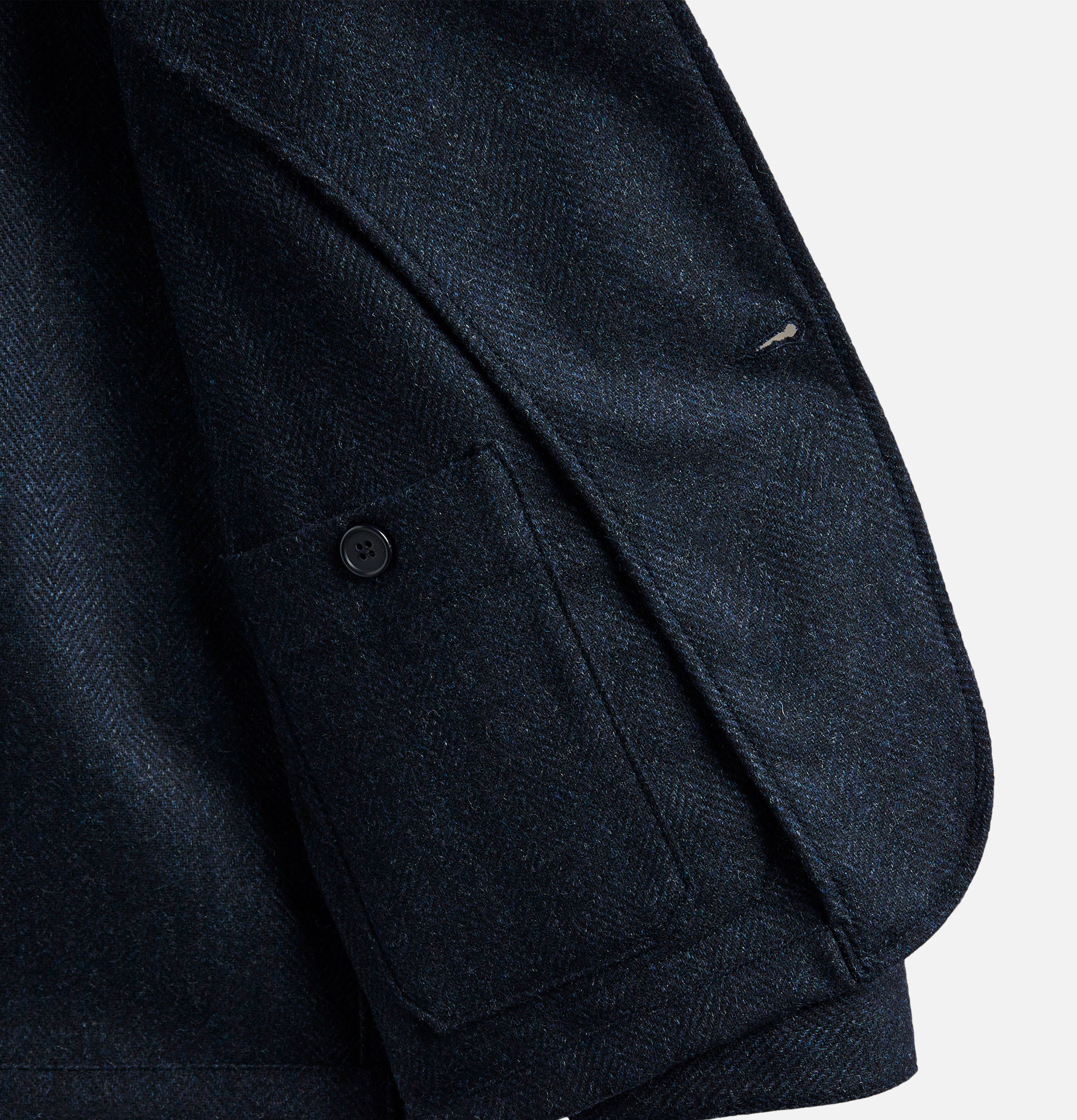 Veste Portuguese Flannel Labura Herringbone Navy