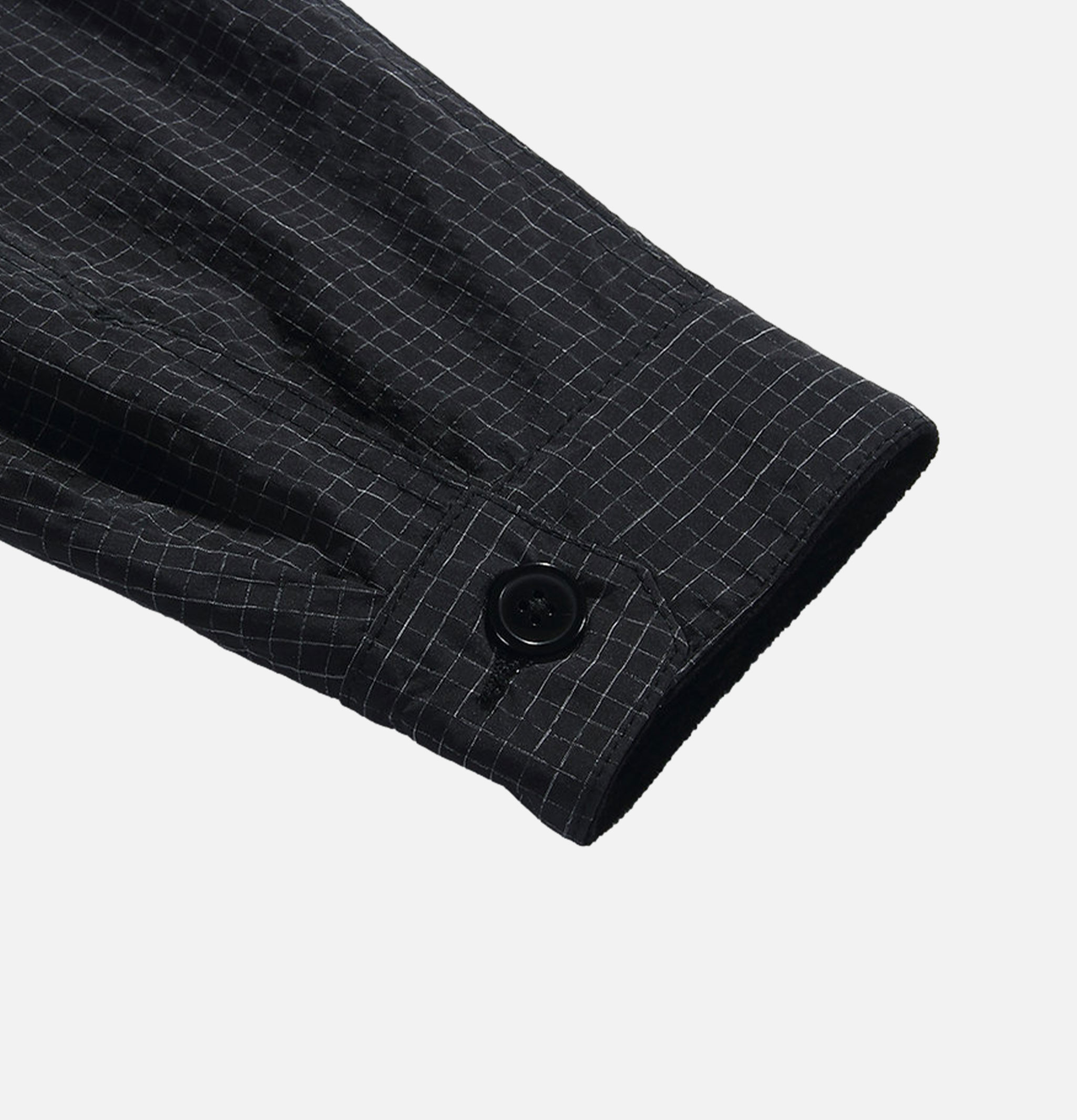 Cropped Work Jacket Check Noir Standard Types