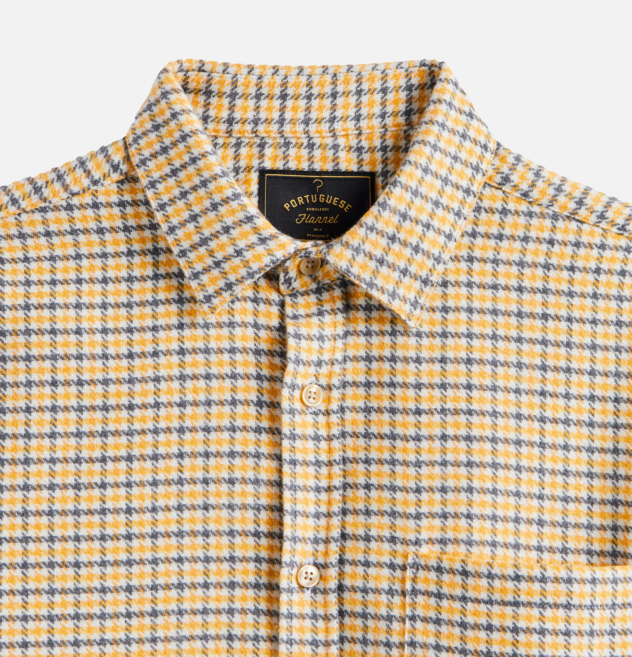 Chemise Portuguese Flannel Plate Jaune