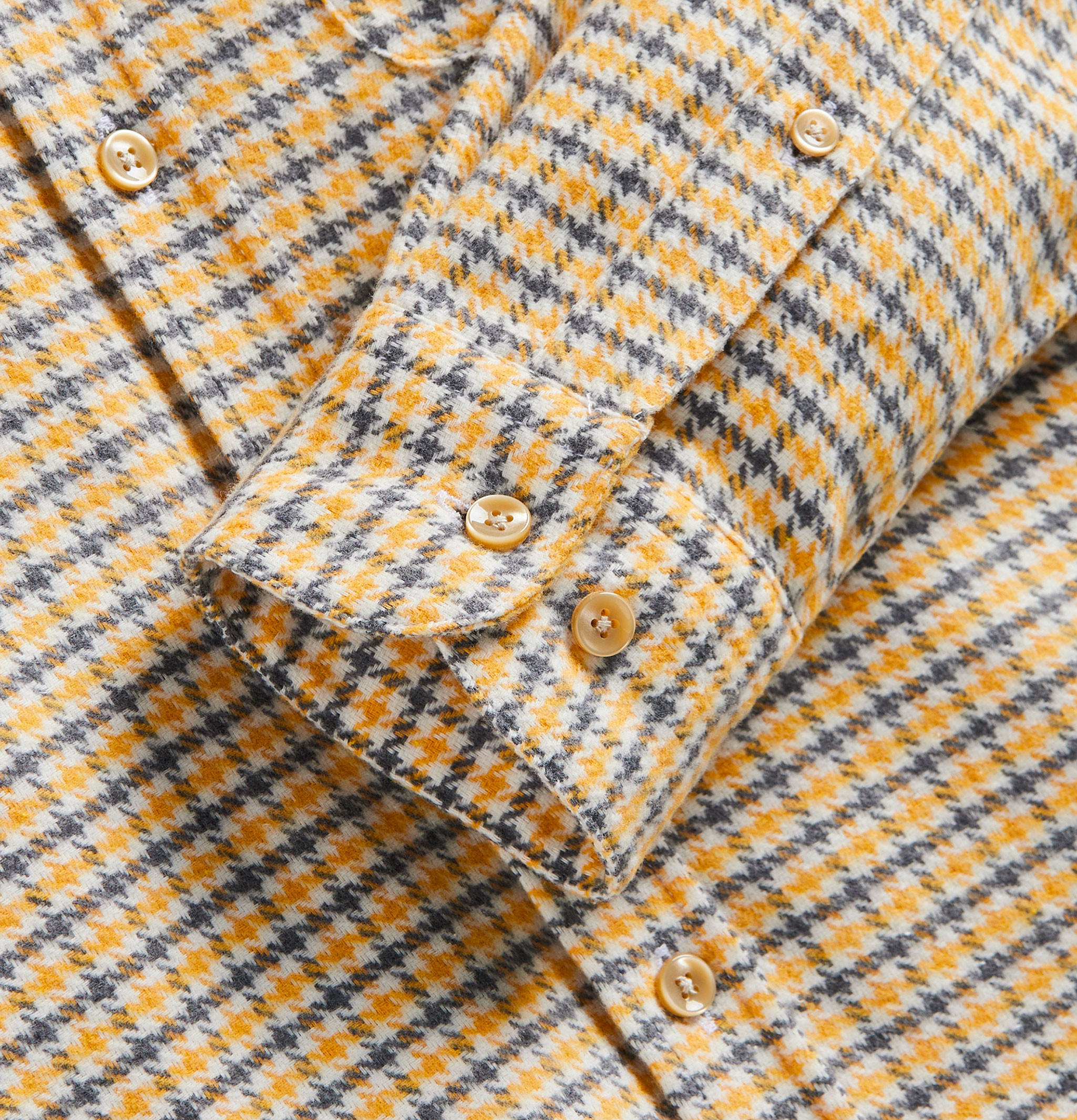 Chemise Portuguese Flannel Plate Jaune