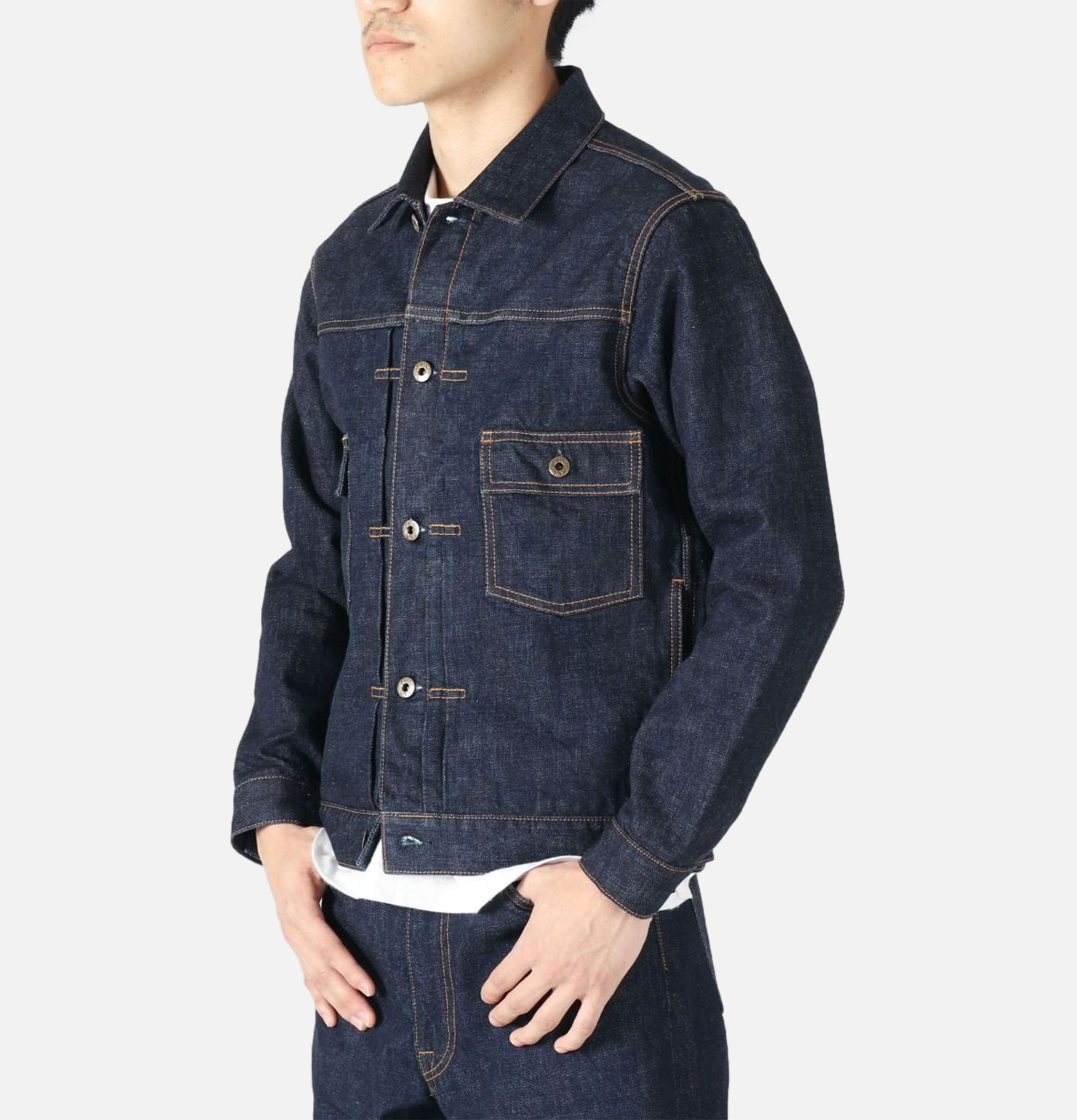 Veste en Jean Japan Blue Type 2 14.8oz Denim Onewash