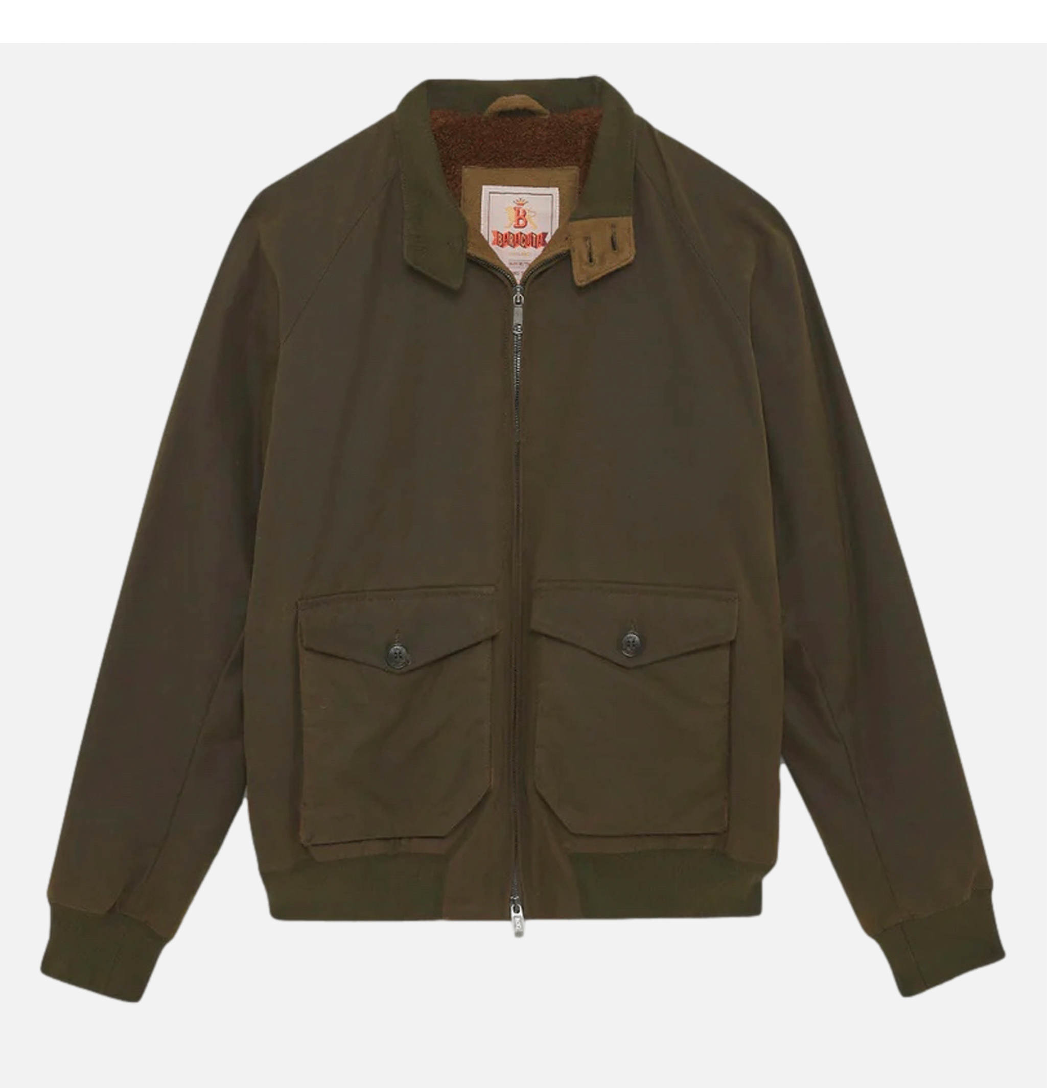 Waxed G9 Af Pocket Deep Moss Baracuta