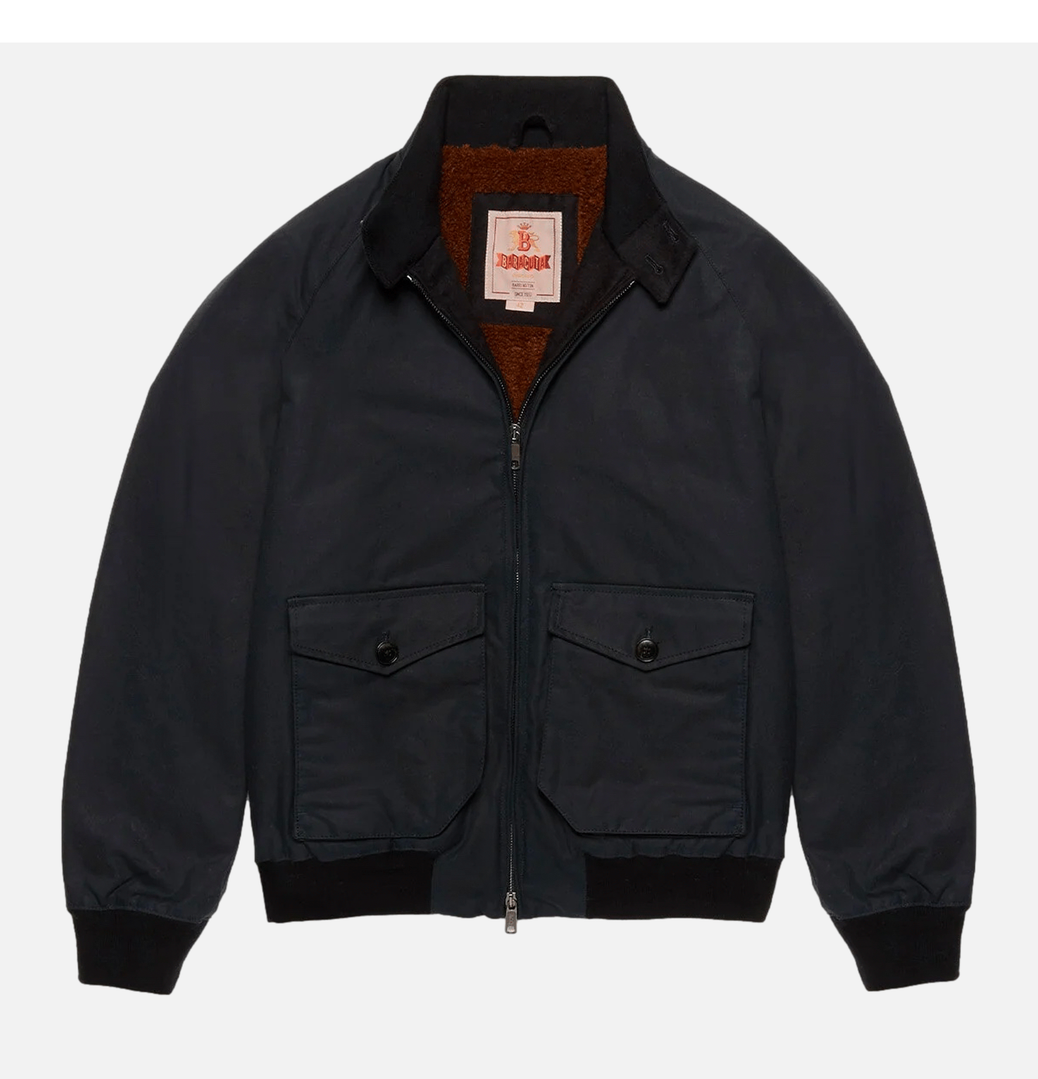 Waxed G9 Af Pocket Dark Navy Baracuta