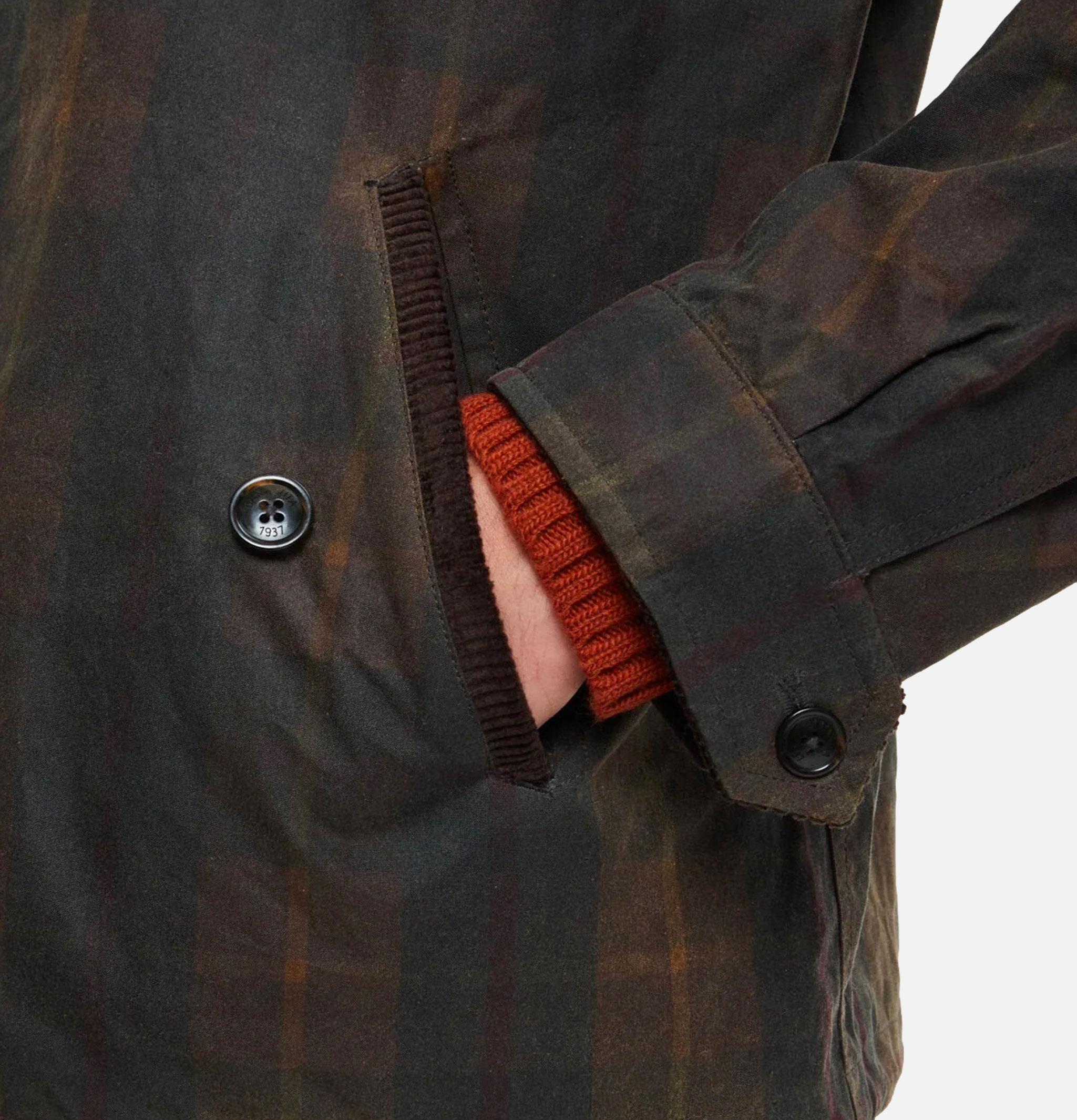 Wax Pattern G4 Brown Check Baracuta