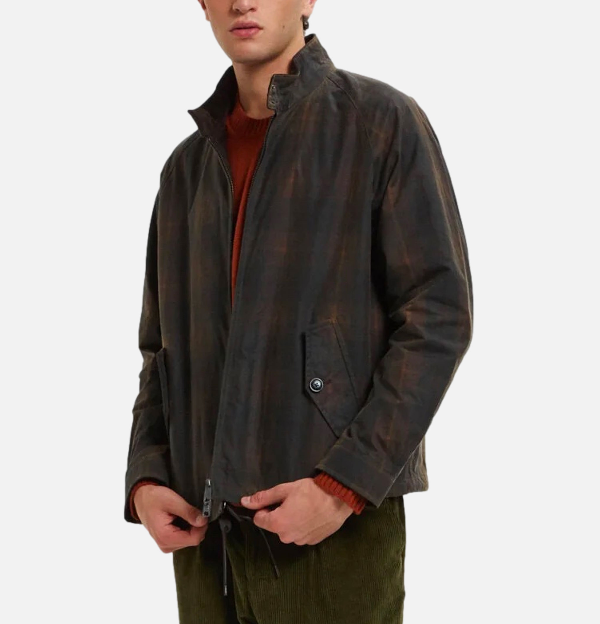 Wax Pattern G4 Brown Check Baracuta