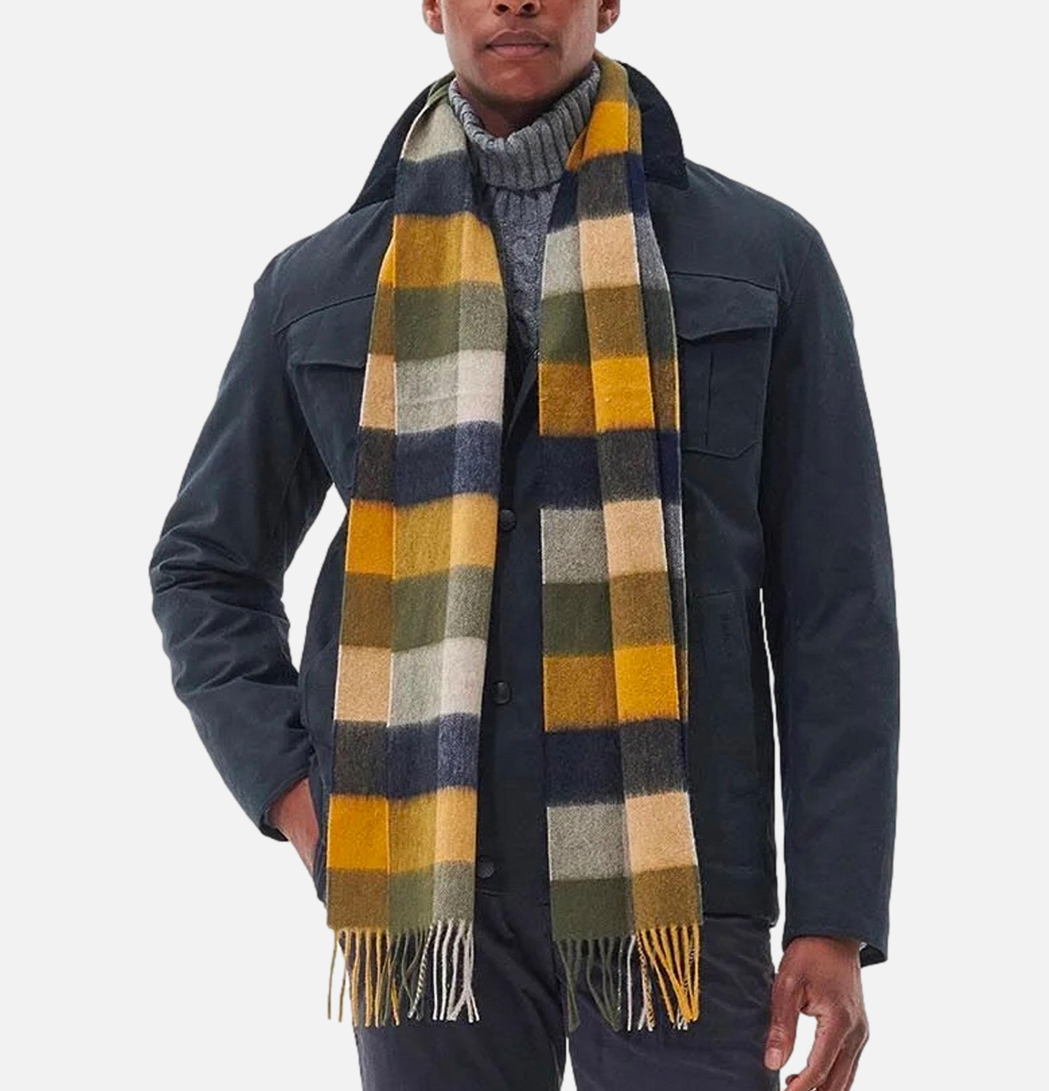 Tattersall Scarf Forest Mist