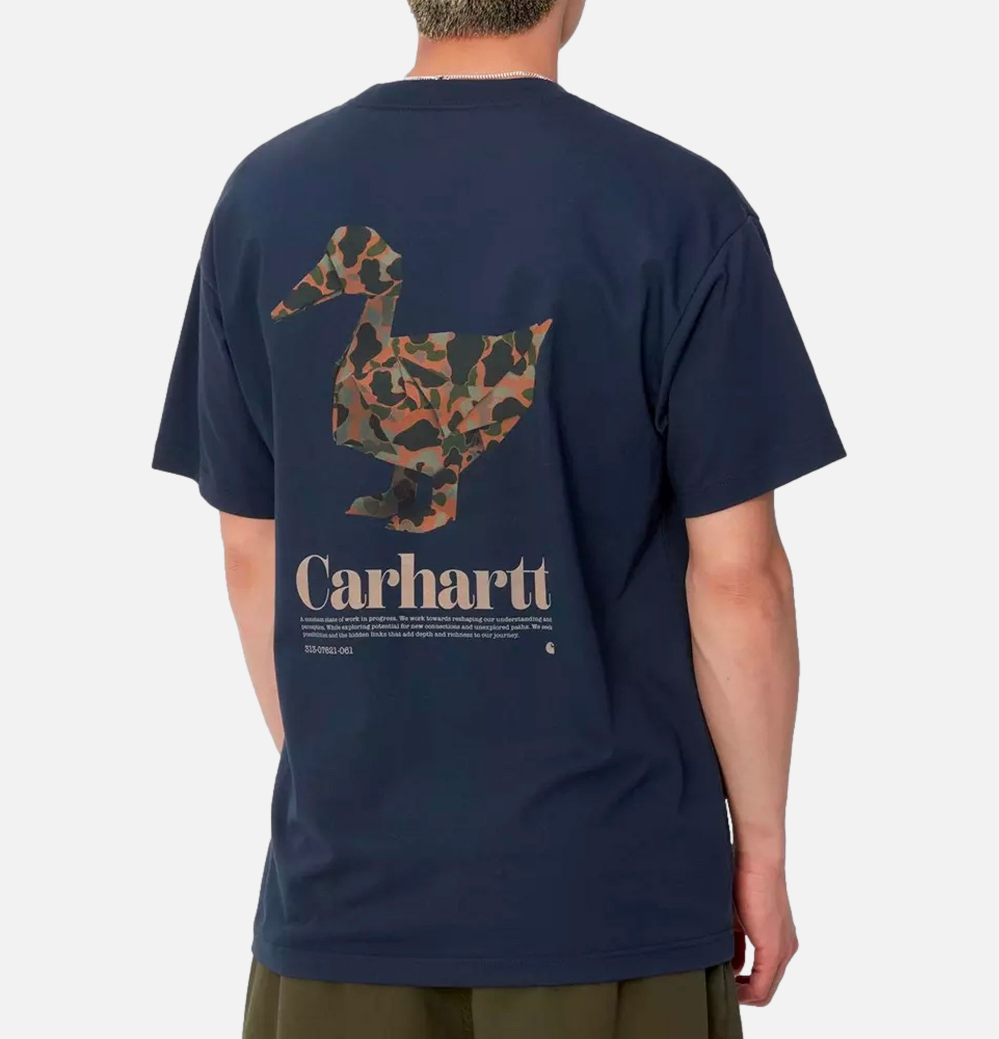 Fold Duck Tee Air Force Blue Carhartt WIP