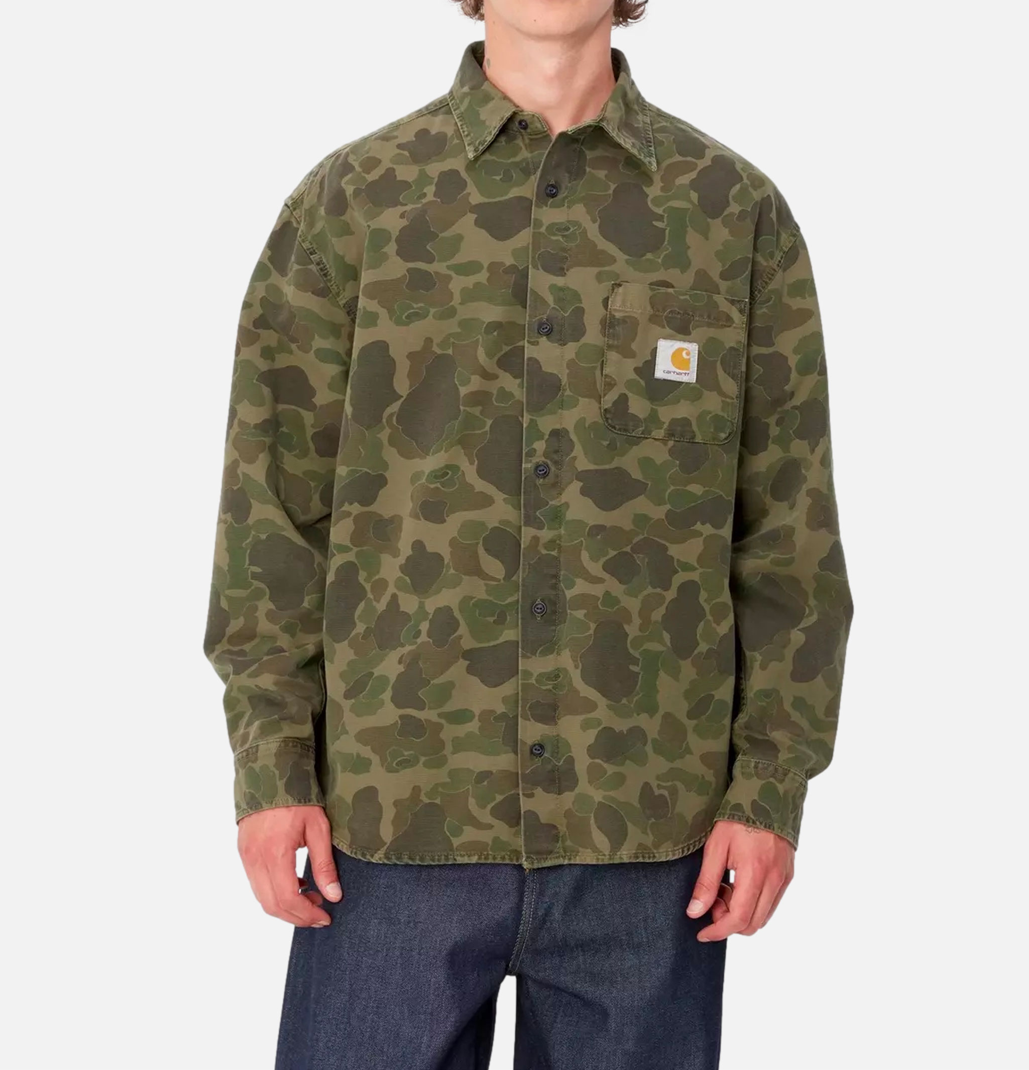 Duck Shirt Camo Green Carhartt WIP