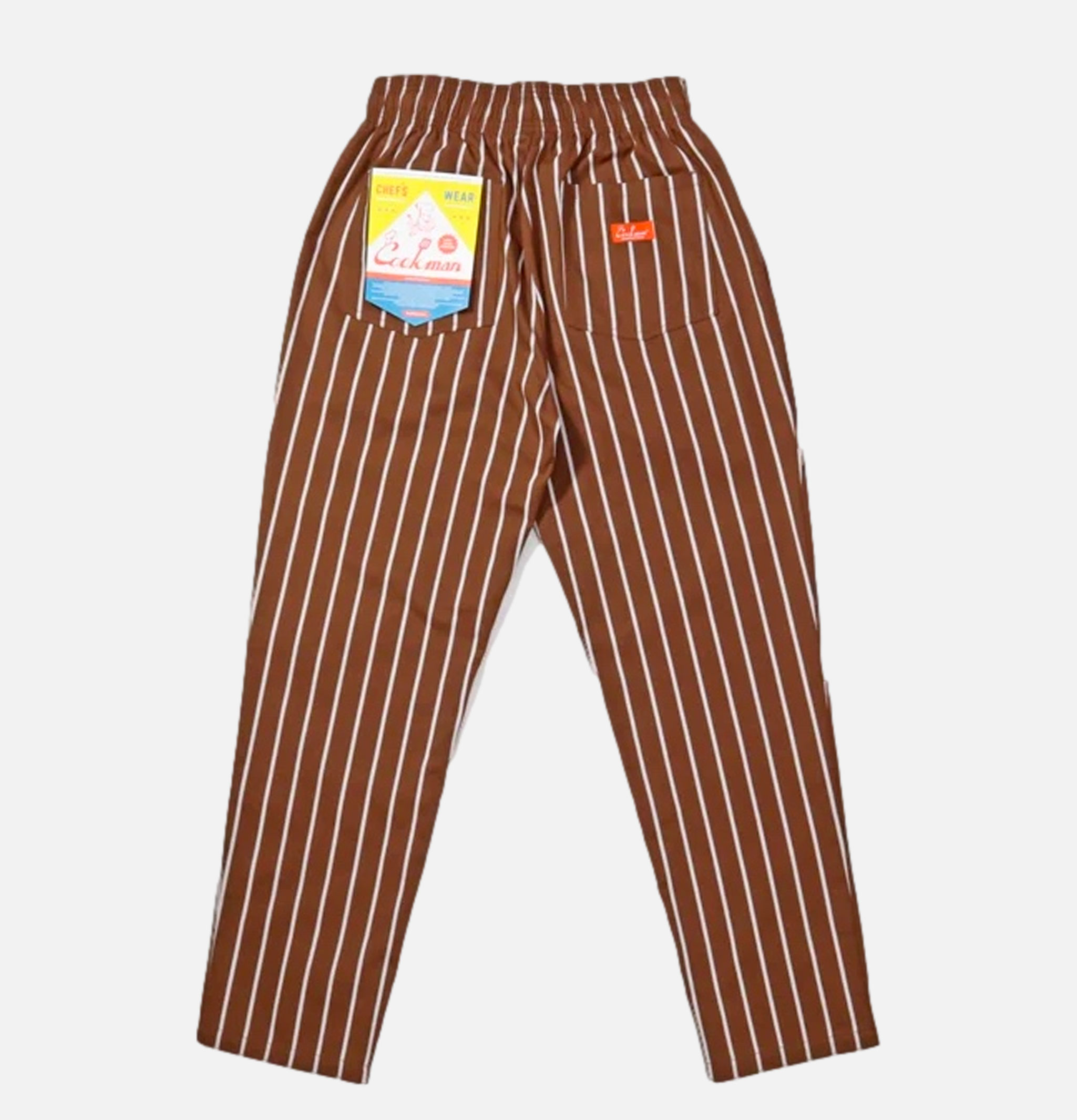 Cookman Chef Pant Stripe Sequoia Brown