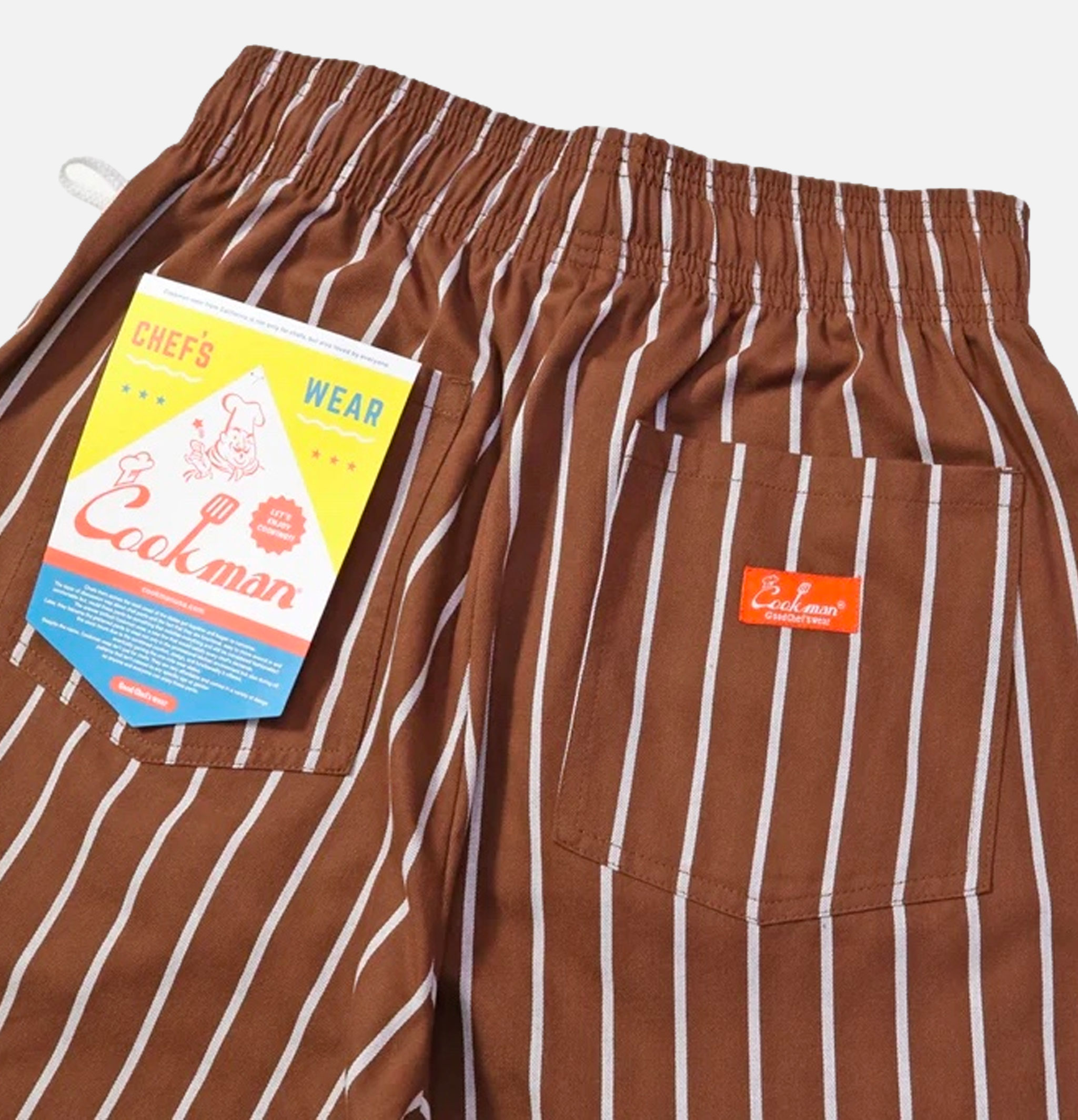 Cookman Chef Pant Stripe Sequoia Brown