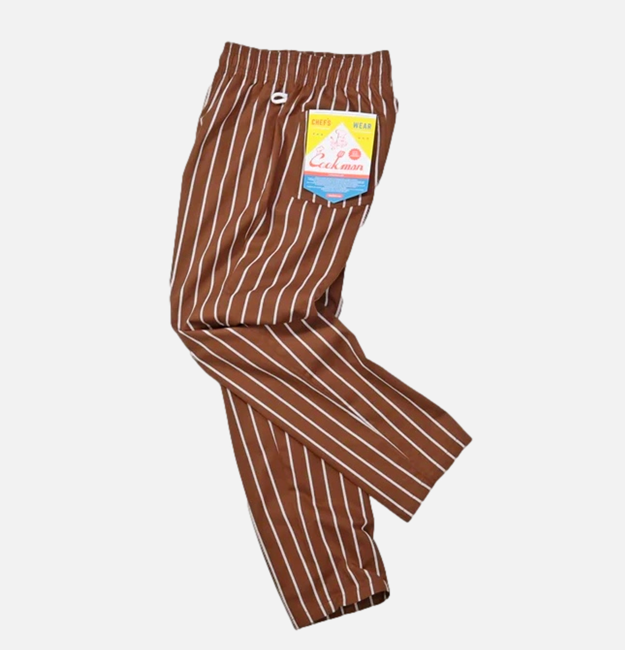 Cookman Chef Pant Stripe Sequoia Marron