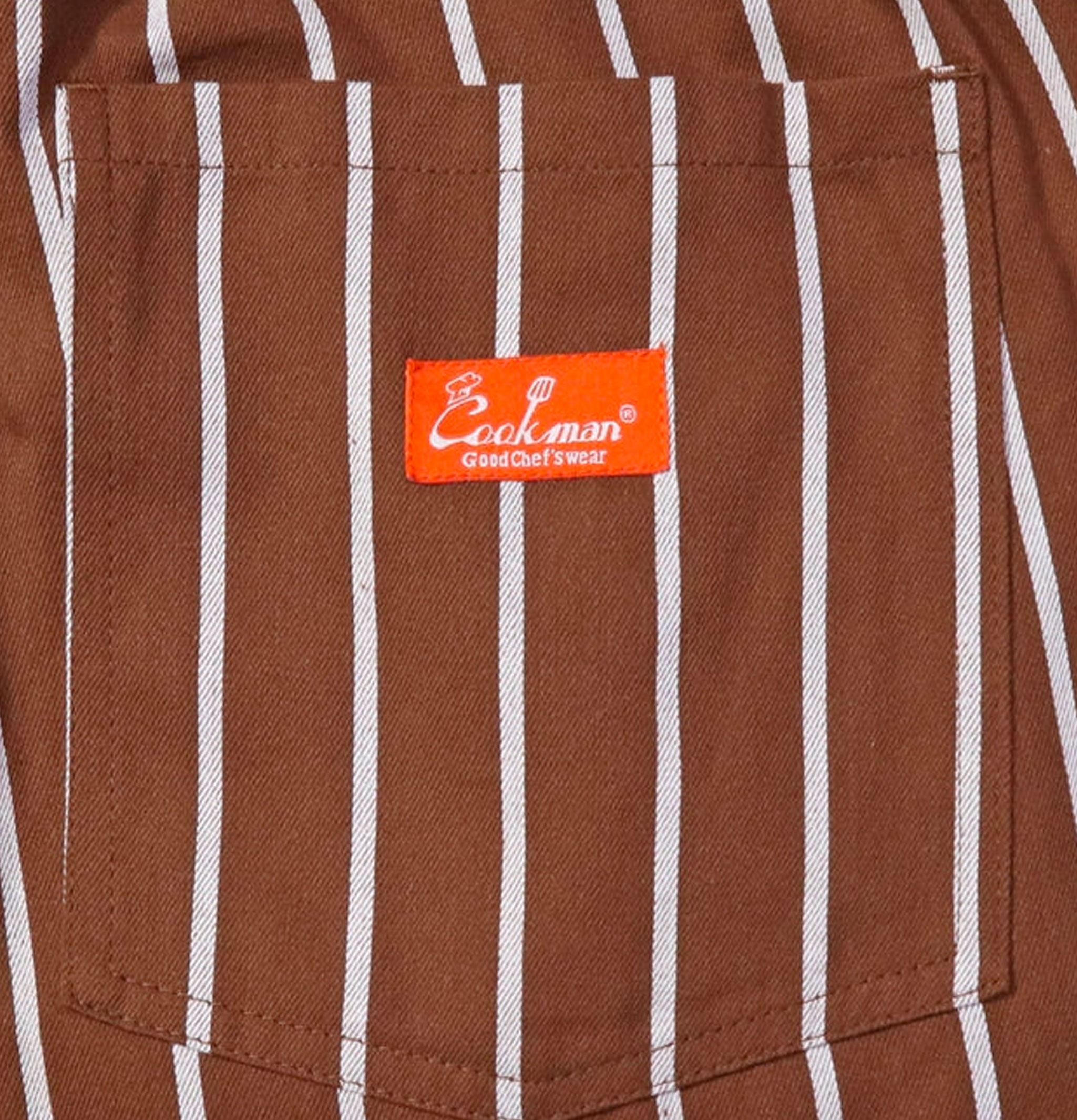 Cookman Chef Pant Stripe Sequoia Brown