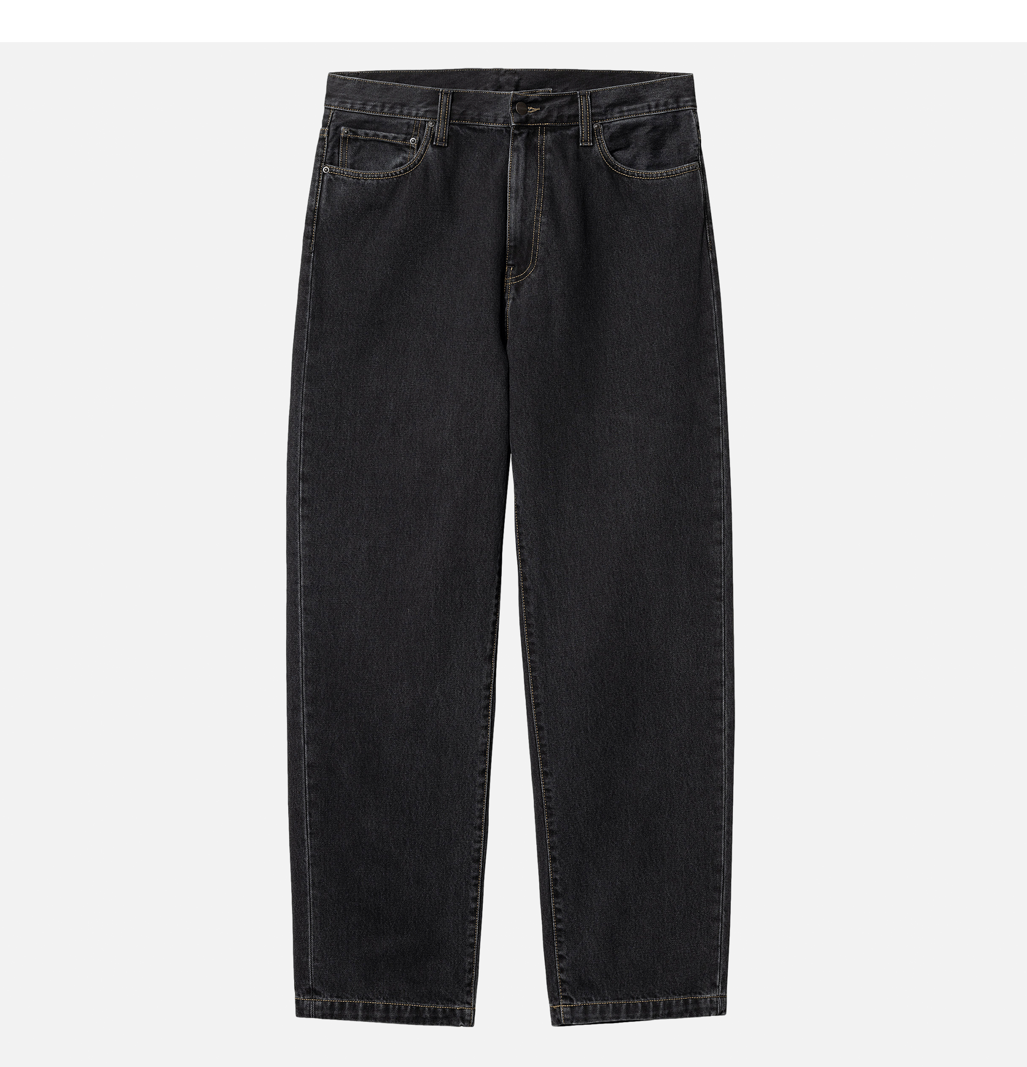 Carhartt WIP Aaron Pant Black Stone Washed