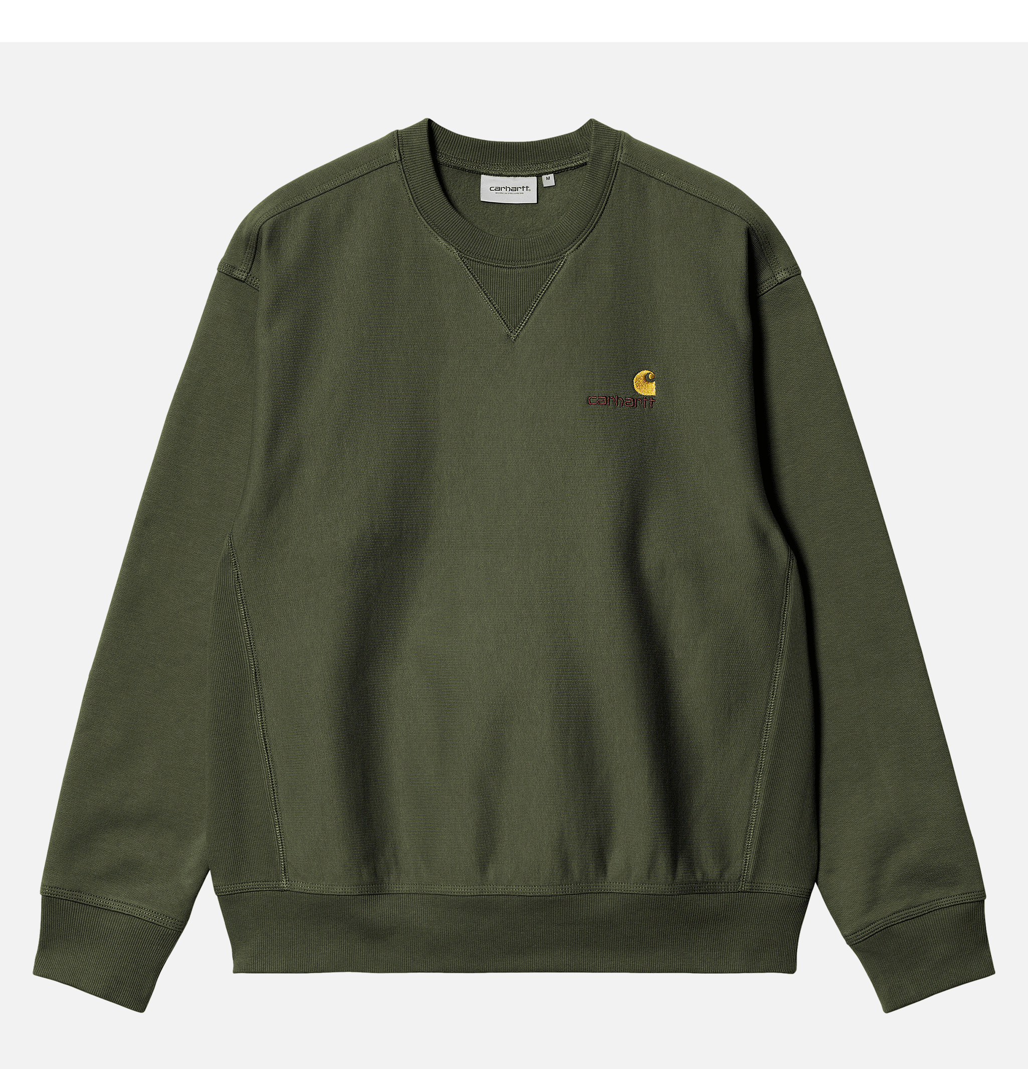 Carhartt WIP American Script Sweat Tarragon