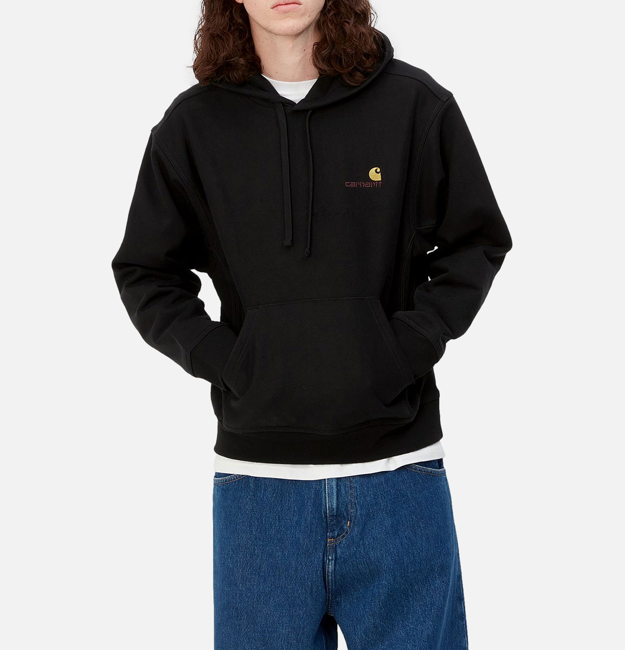 Carhartt WIP Hooded American Script Noir