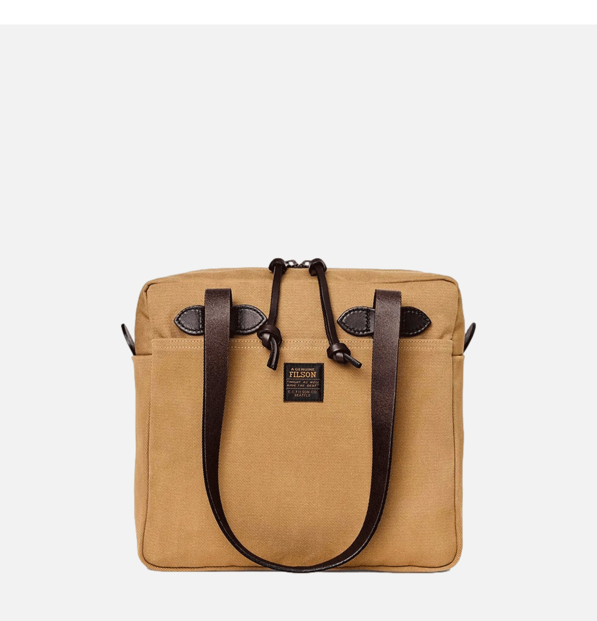 Filson Small Zipper Tote Tan