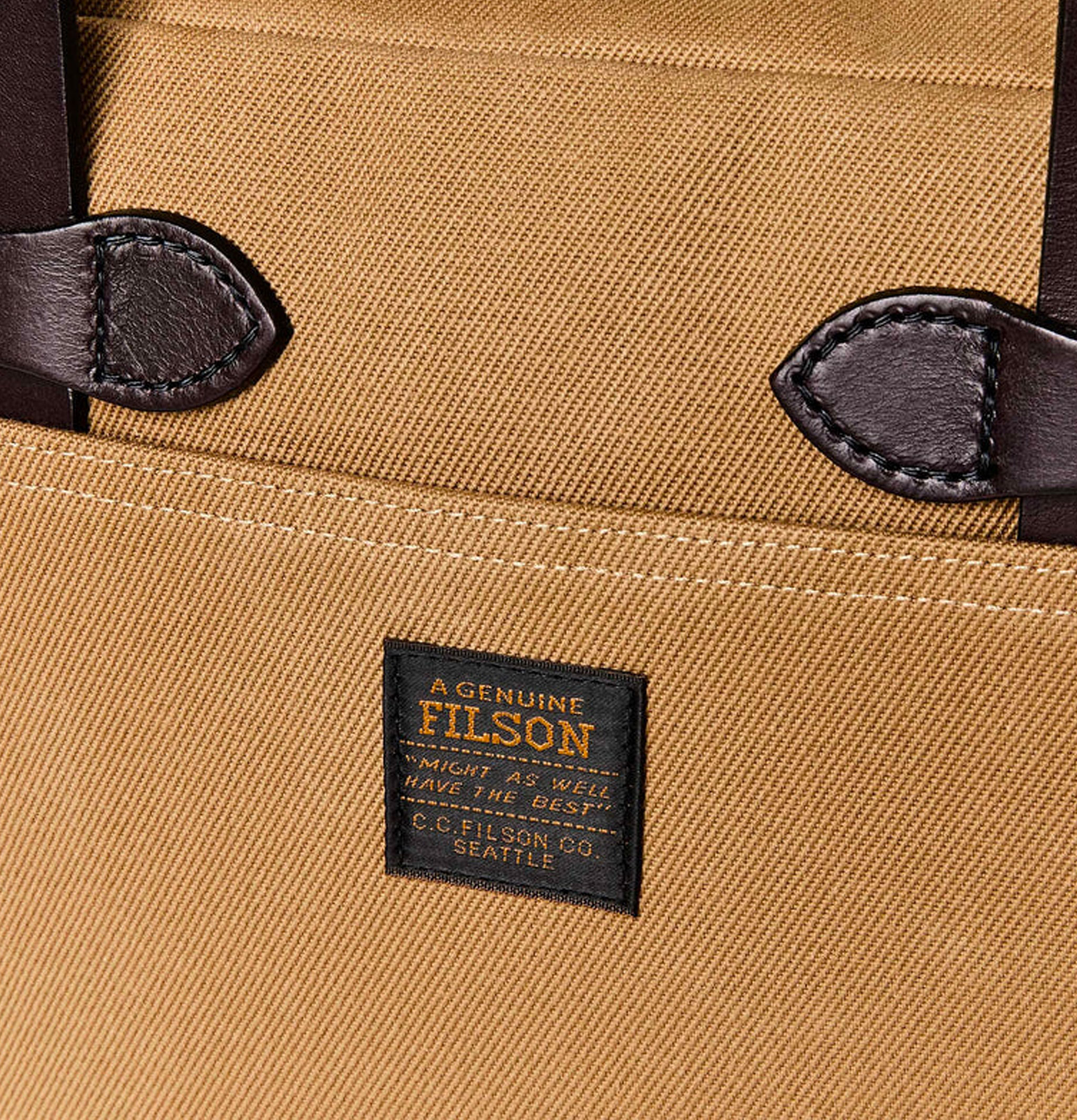 Filson Small Zipper Tote Tan