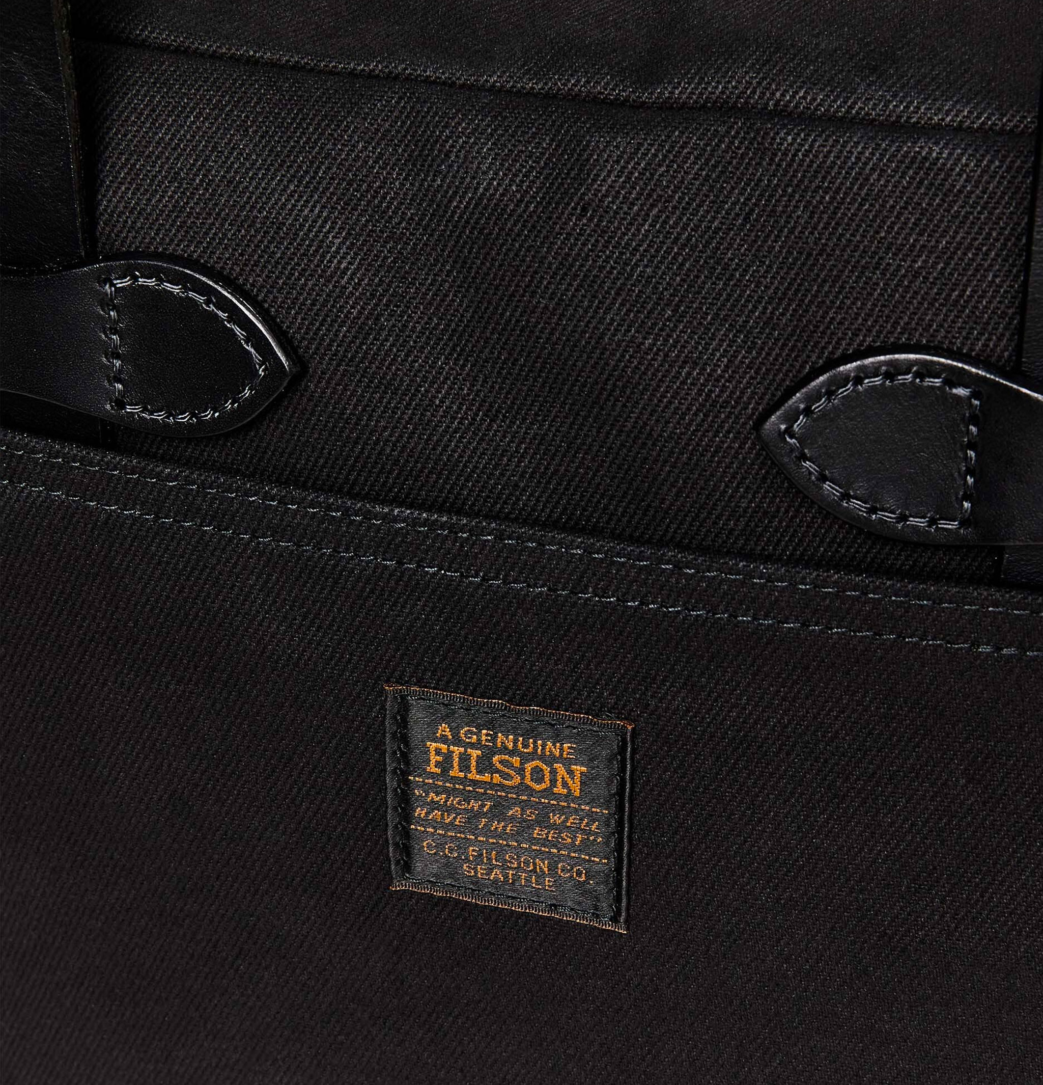 Filson Small Zipper Tote Black