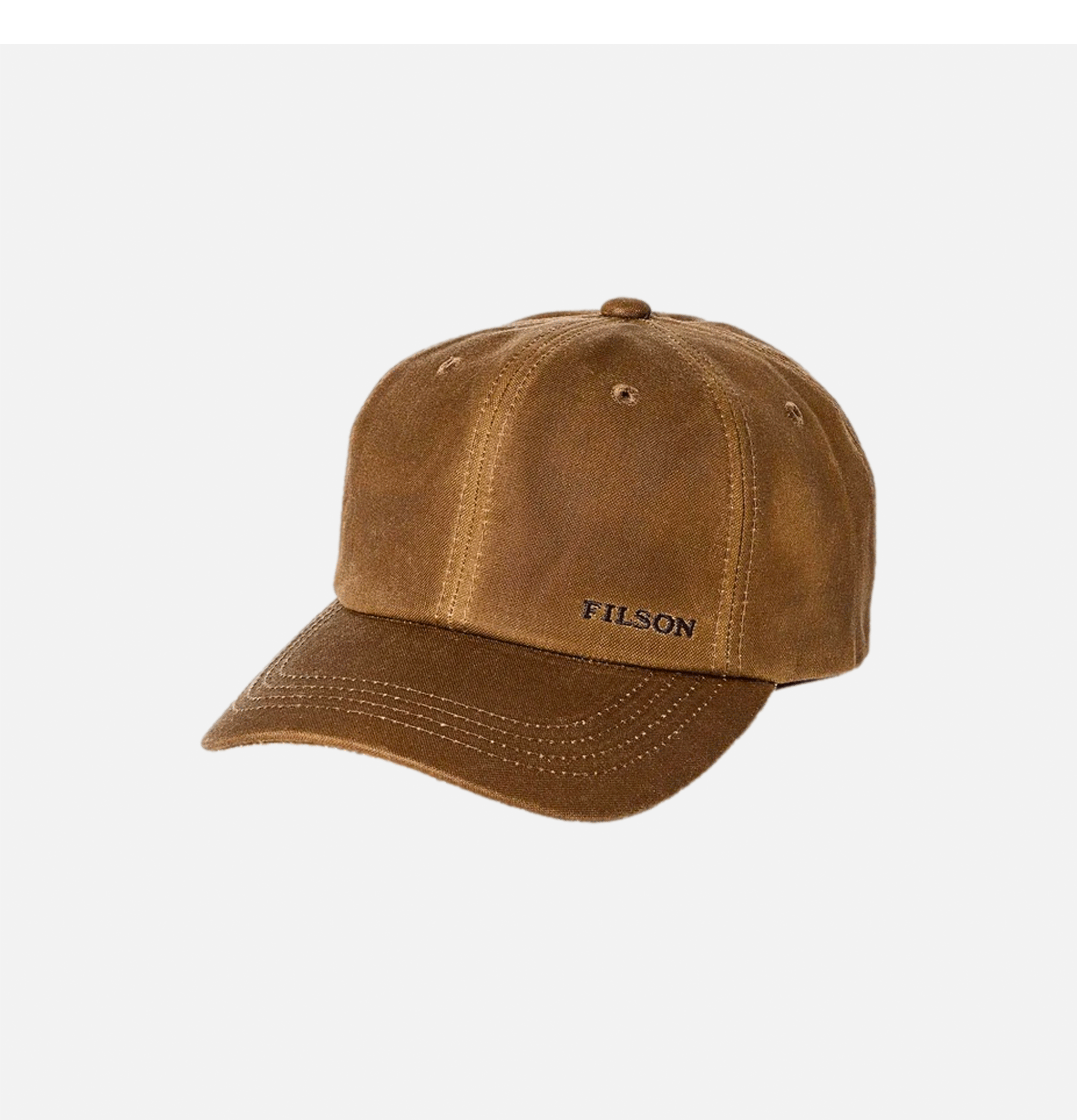 Filson Low Profile Logger Cap Dark Tan (casquette de bûcheron à profil bas)