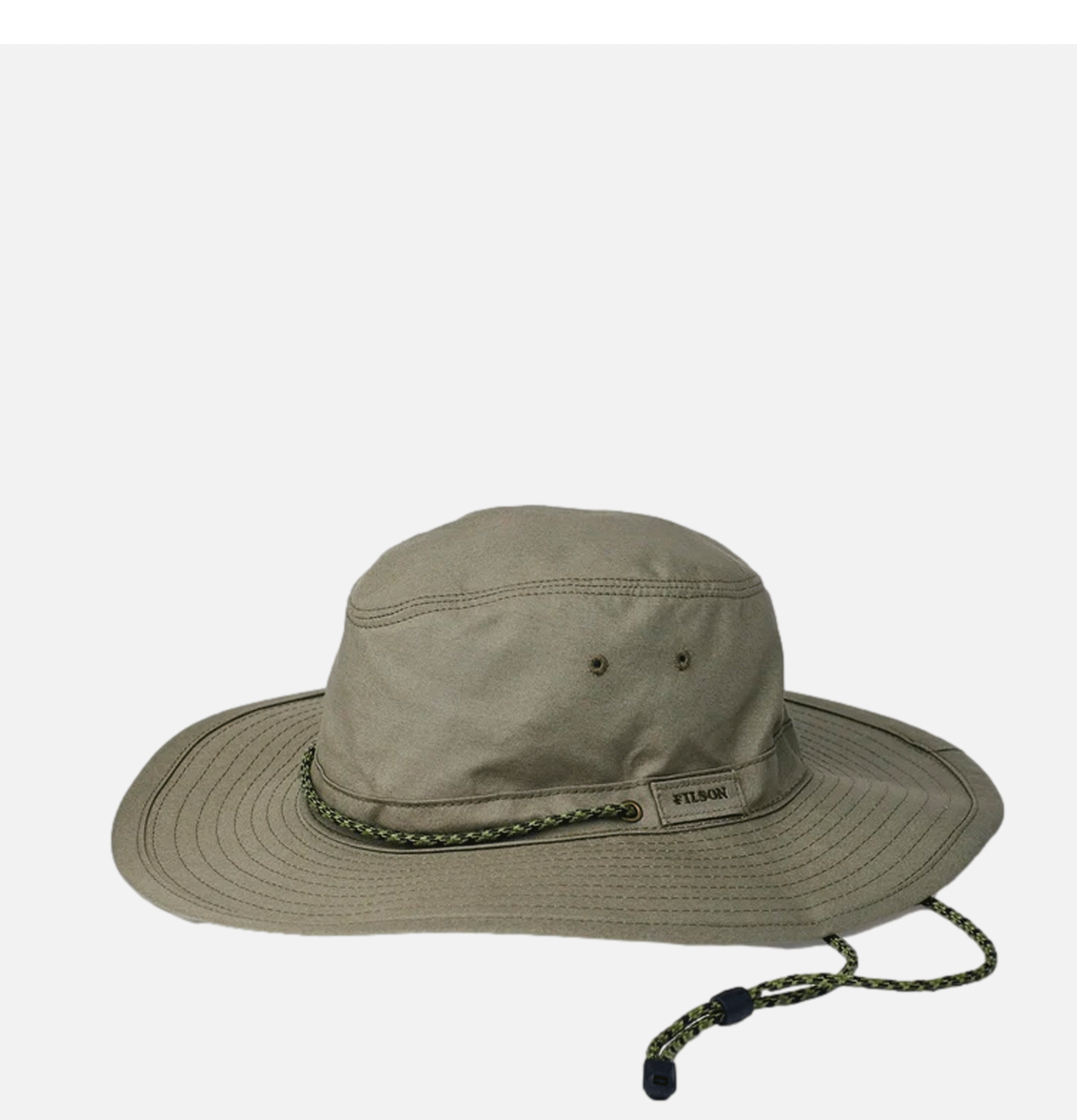 Filson Twin Falls Chapeau de voyage Vert loutre