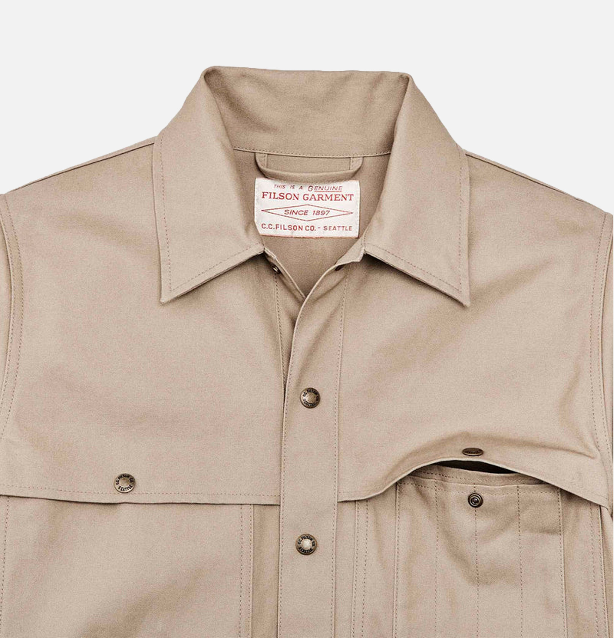 Filson Dry Tin Cruise Gray Khaki