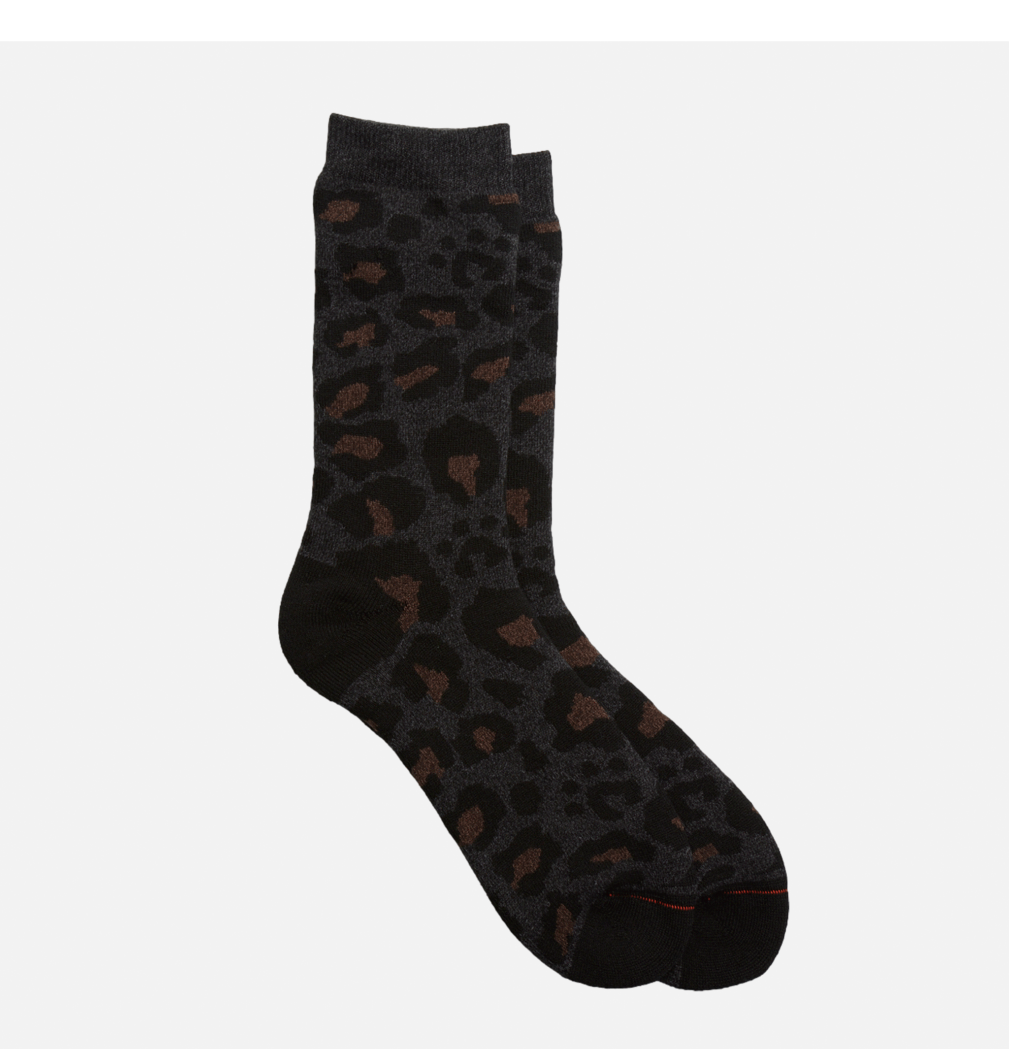 Chaussettes Rototo à motif léopard Charcoal