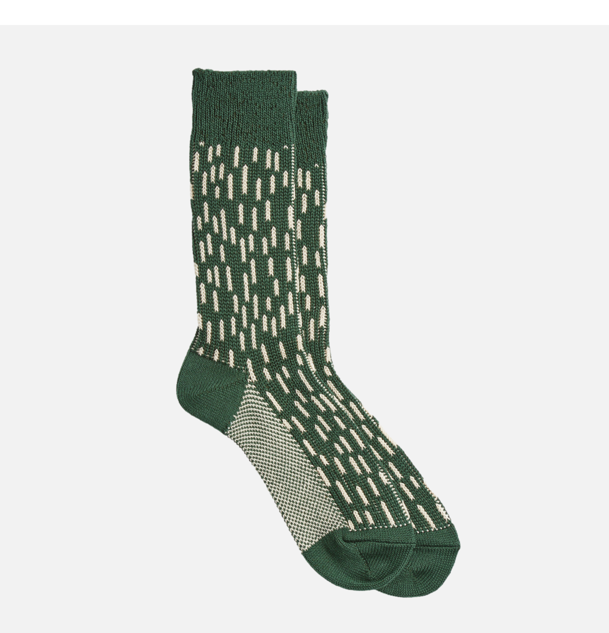 Rototo Japan Raindrop Socks Green