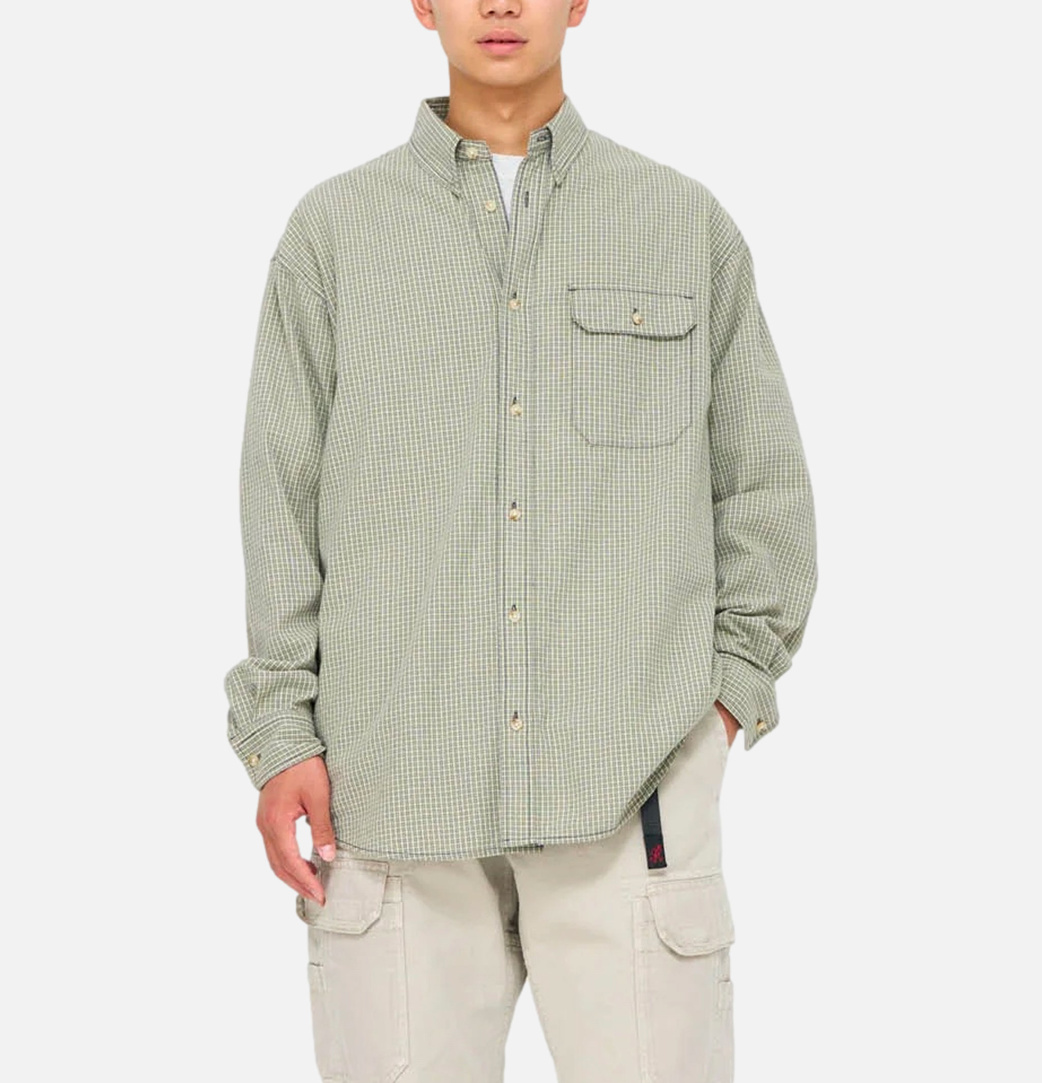 Gramicci Checkered Stance Shirt Mint