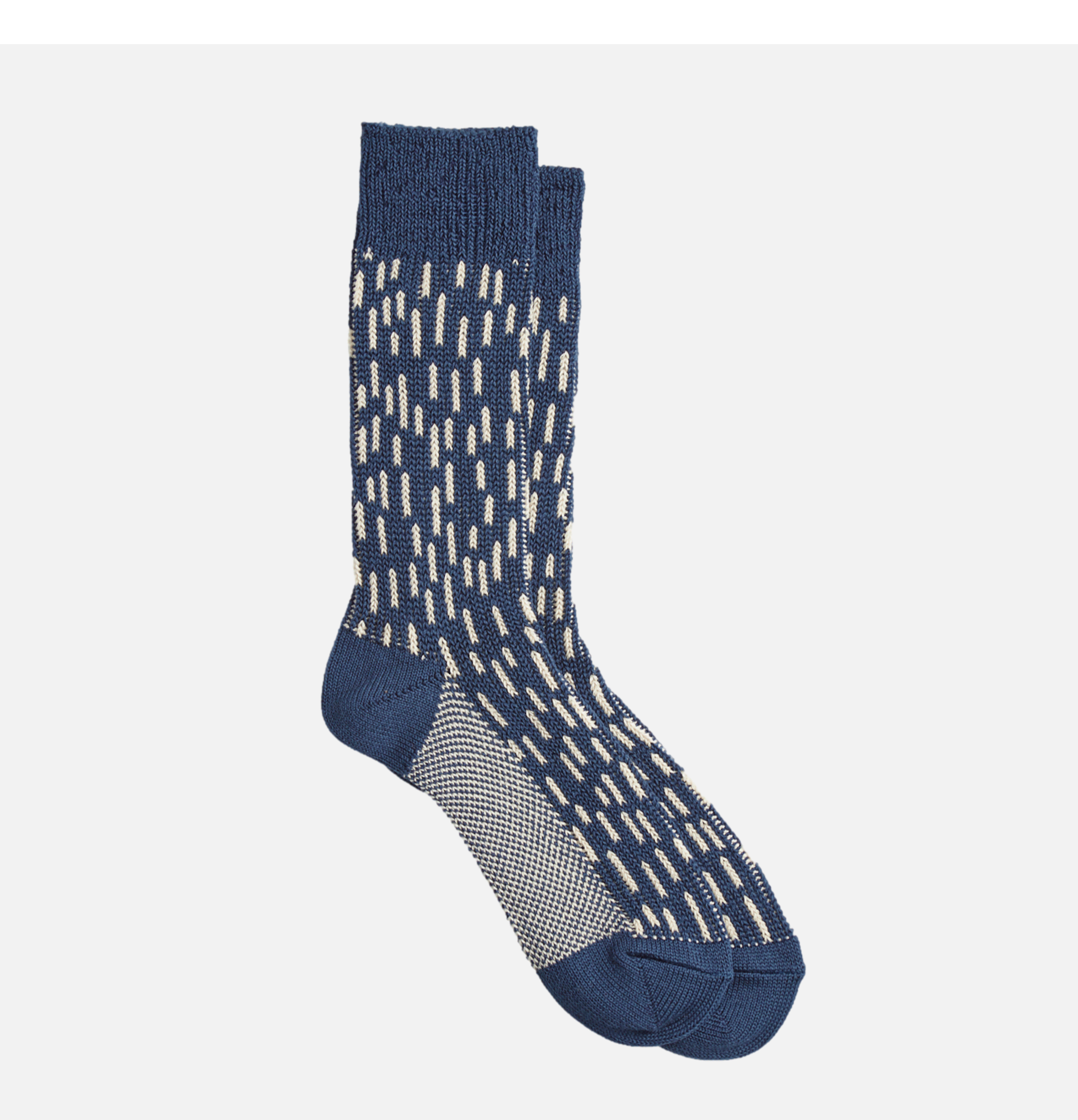 Rototo Japan Raindrop Socks Blue.