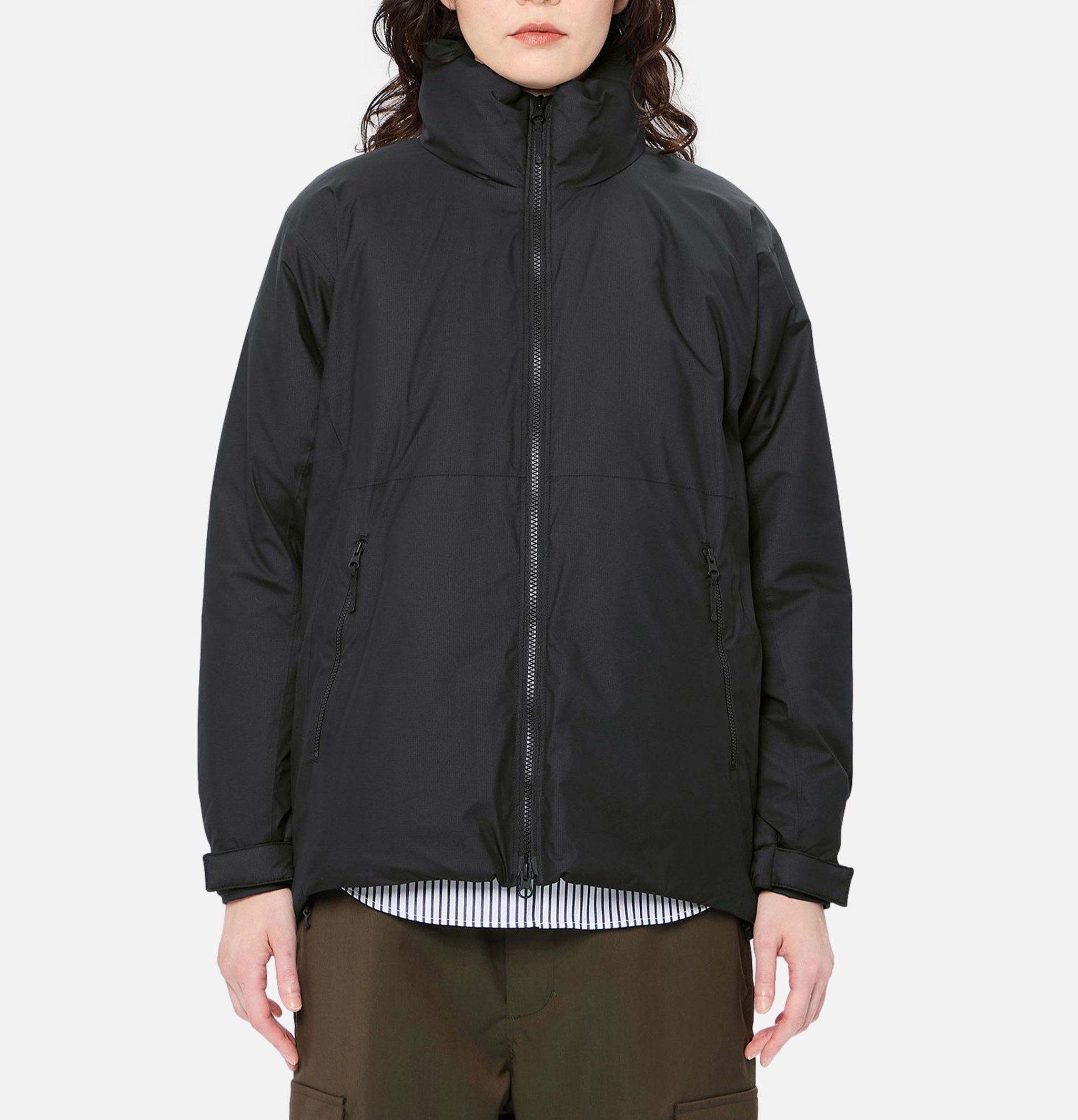 Goldwin Windstopper Goretex Puffy Veste Noire