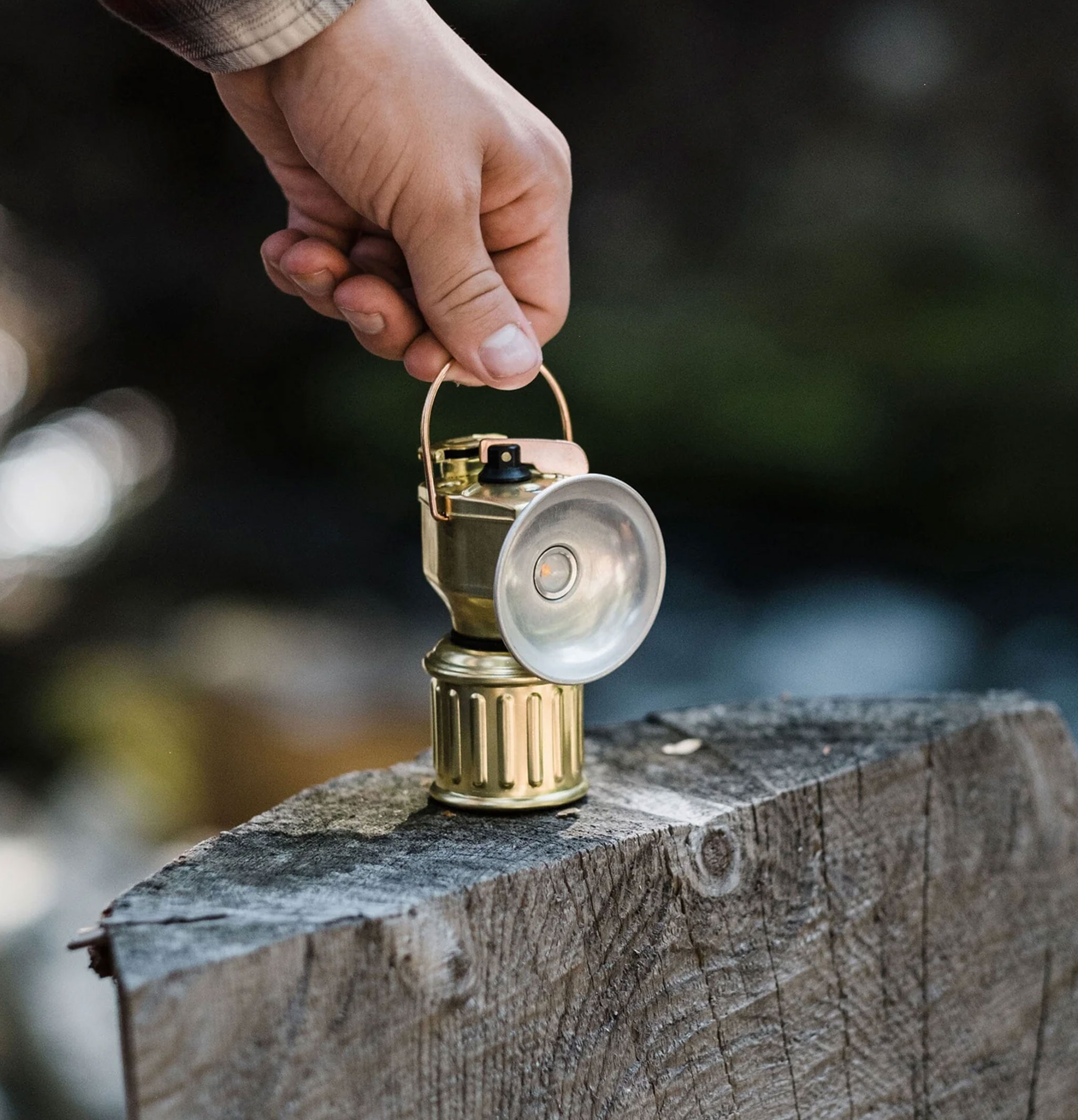 Barebones Miners Lantern Brass