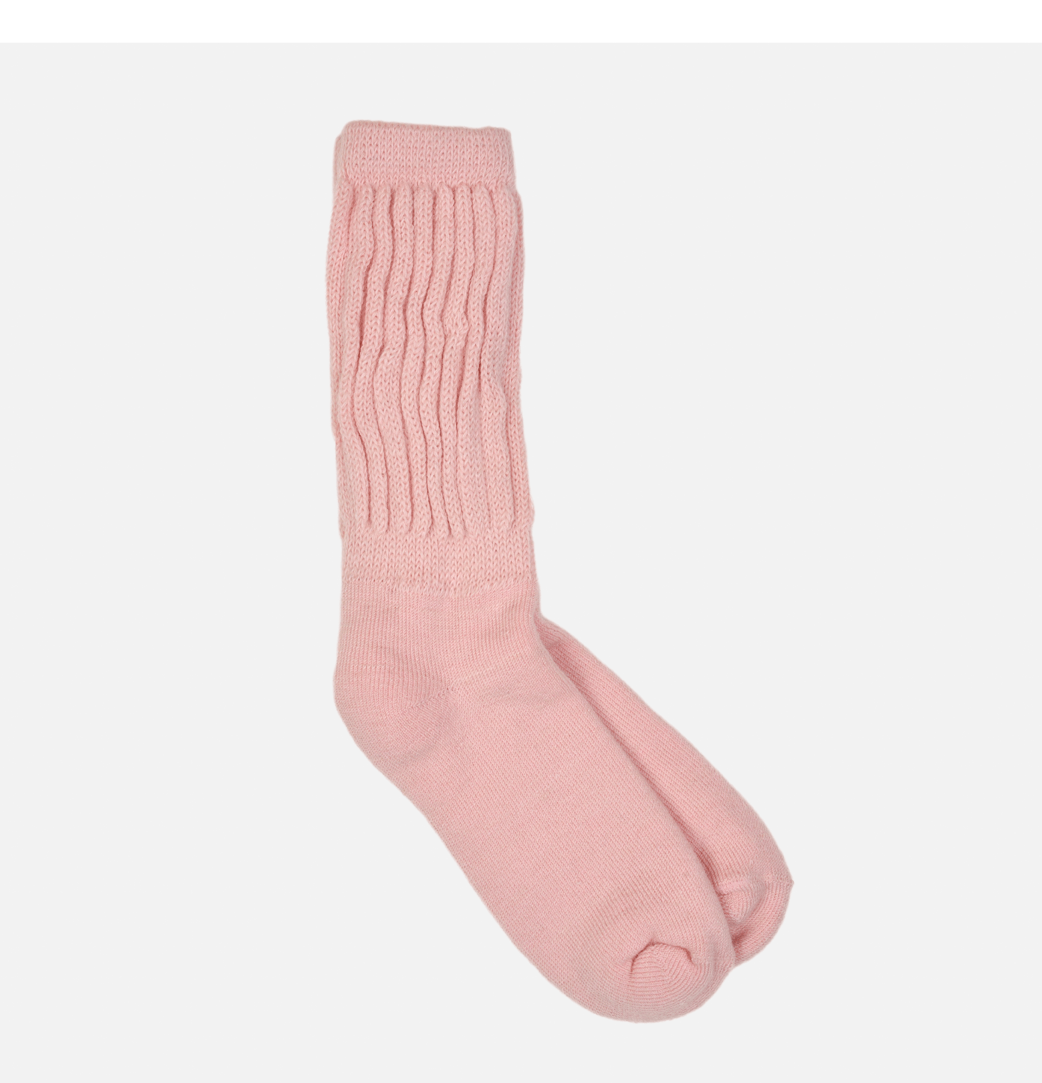 CHAMULA Alpaca Loose Rib Socks Sox Pink