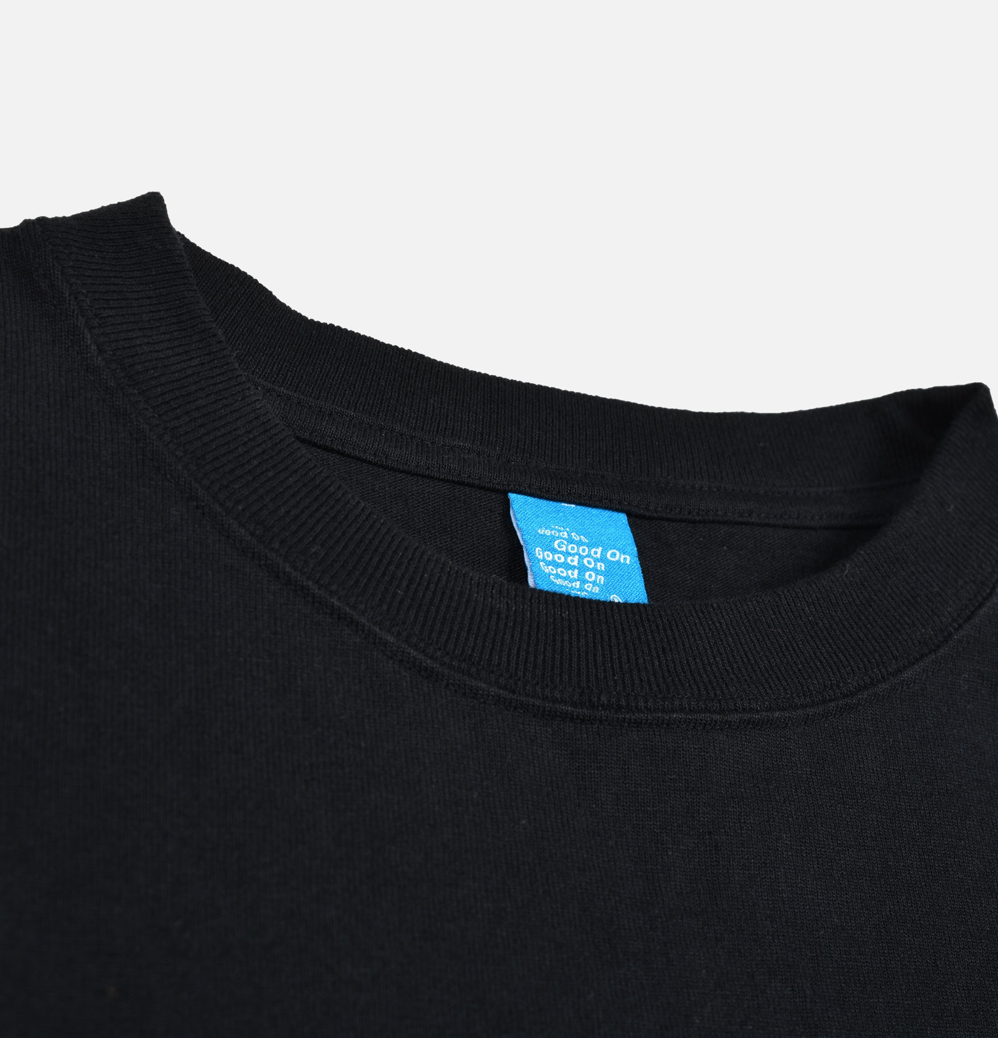 Good On Japan Long Sleeve Crew Tee Non Pigment Black