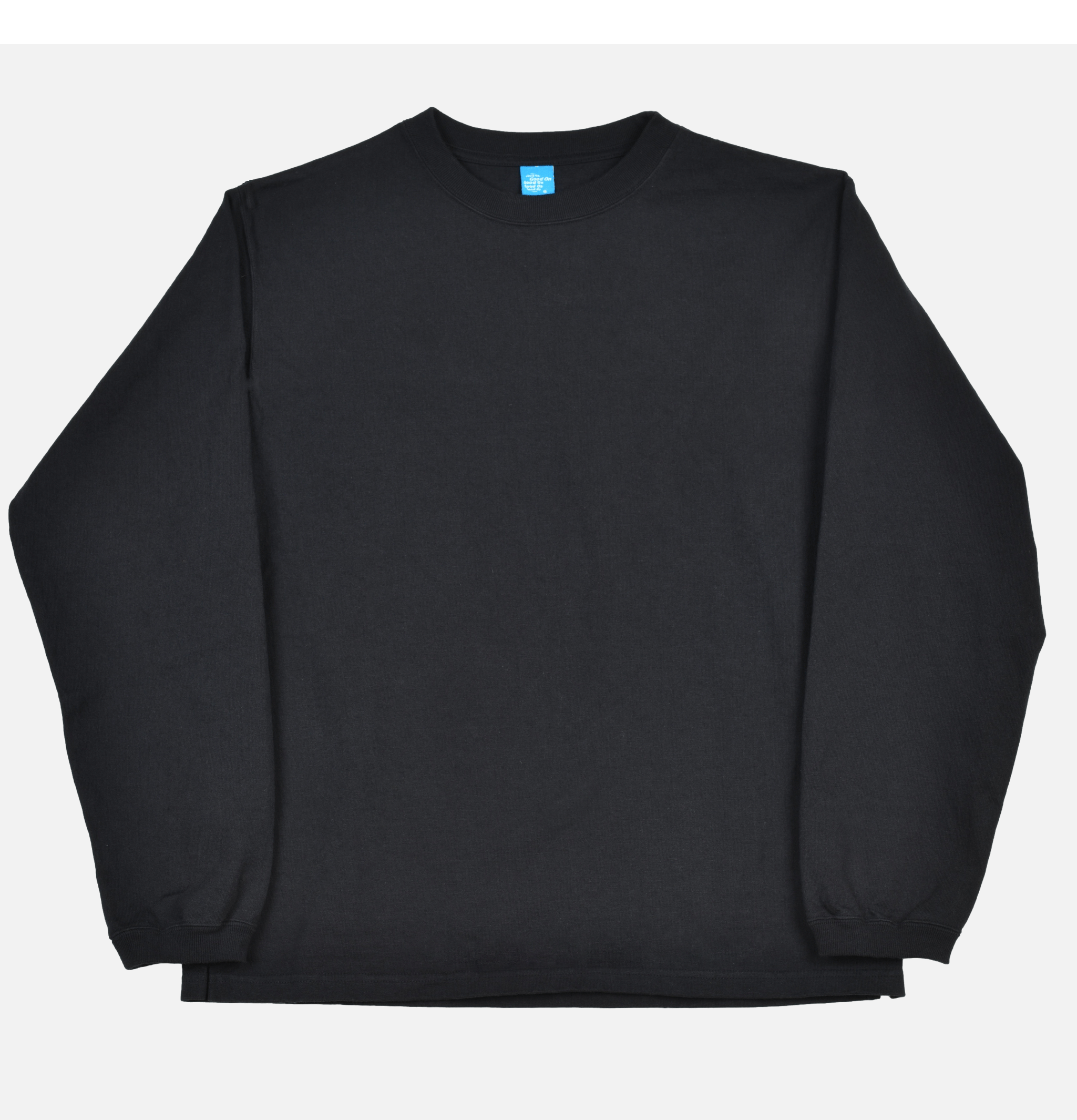 Good On Japan Long Sleeve Crew Tee Non Pigment Black