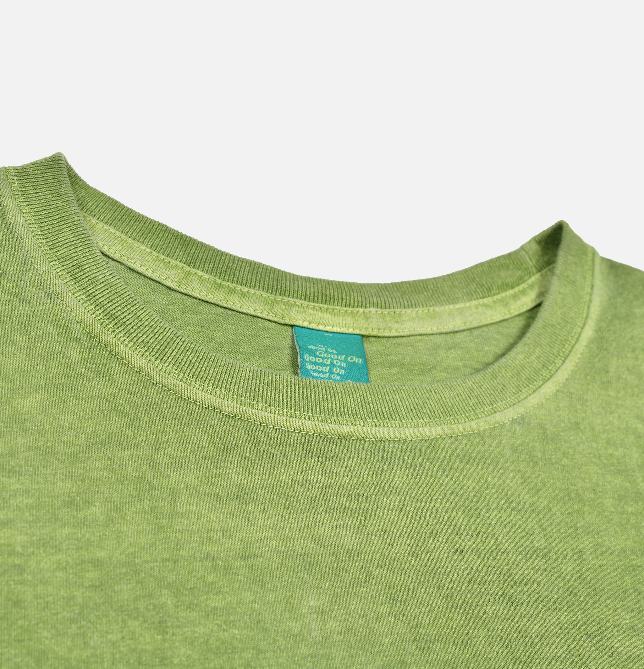 Good On Japan Long Sleeve Crew Tee Matcha.